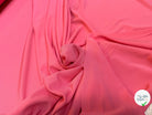 JERSEY VISCOSE FLUIDE ULTRA STRETCH ROSE BON-BON - My Little Coupon