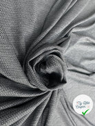 JERSEY VISCOSE JACQUARD NOIR NUAGE - My Little Coupon