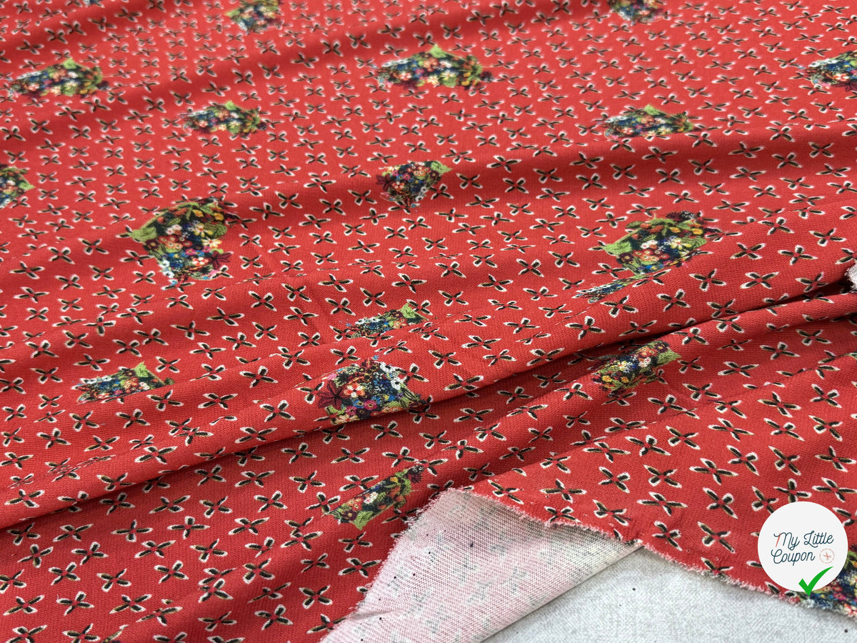 JERSEY VISCOSE KIRA  IMPRIMÉ FLEURIS - My Little Coupon
