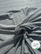 JERSEY VISCOSE STRETCH RAYURES NOIR ET ARGENT - My Little Coupon
