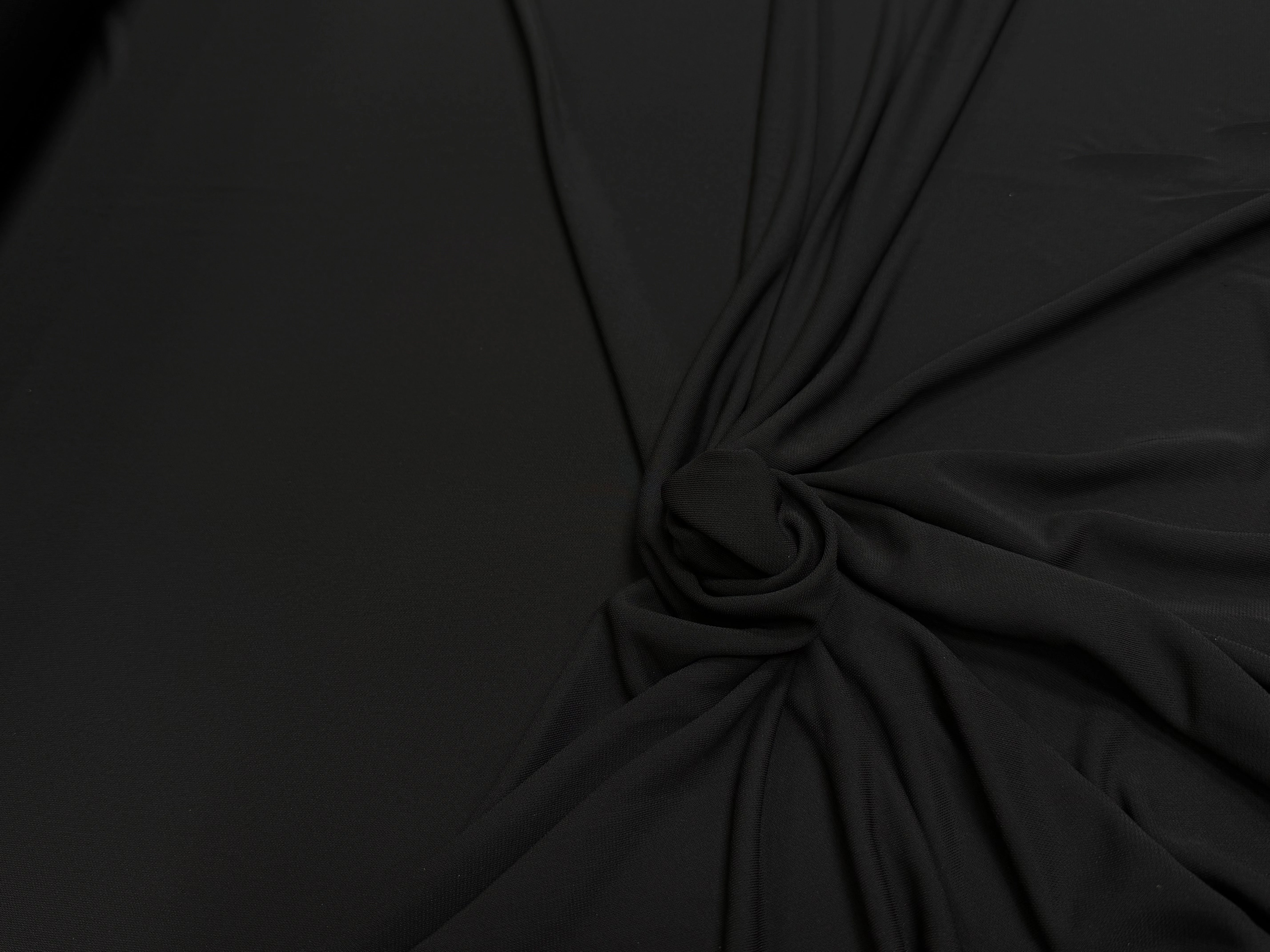 JERSEY VISCOSE ULTRA STRETCH NOIR 68% VISCOSE - My Little Coupon