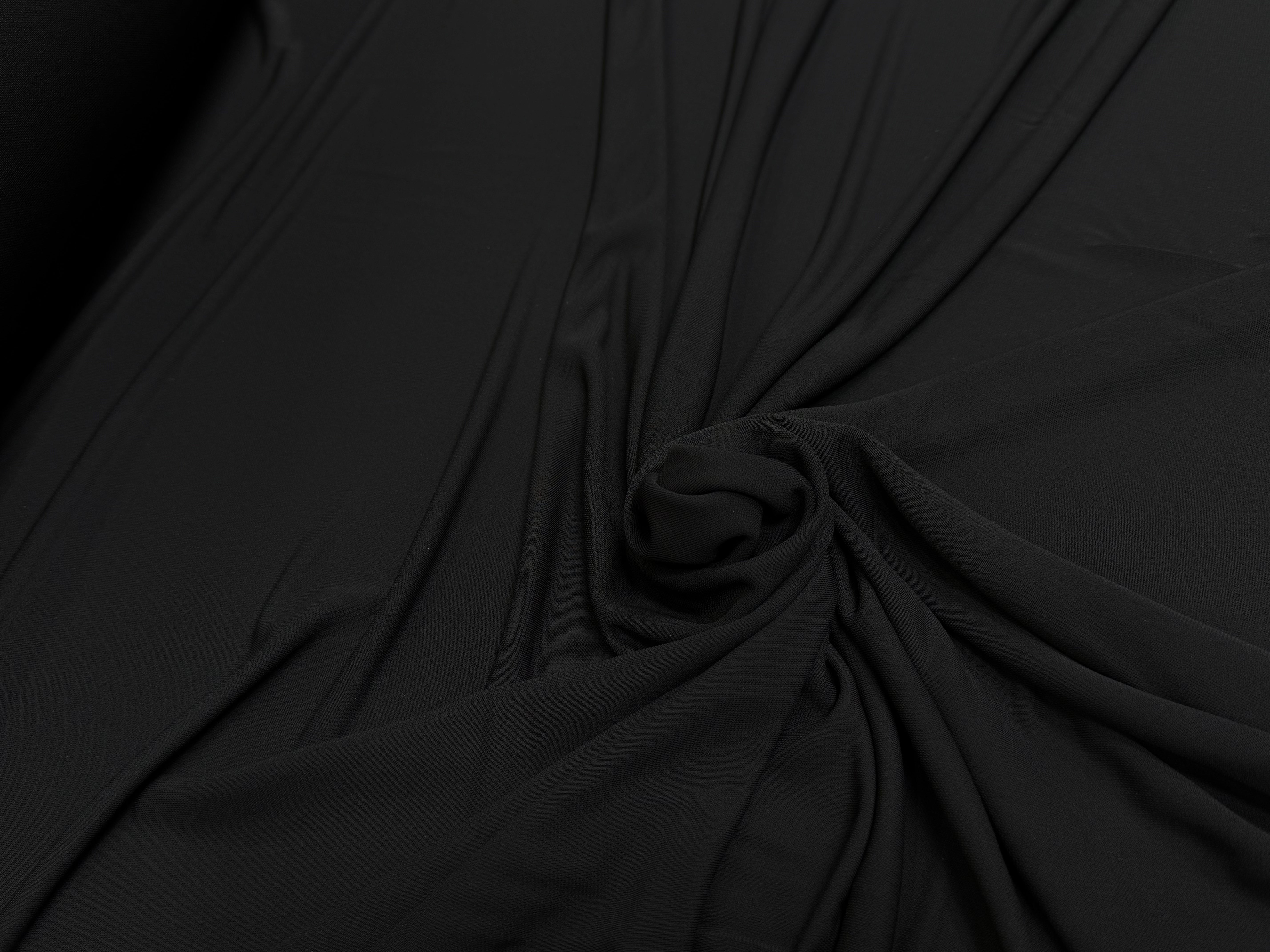 JERSEY VISCOSE ULTRA STRETCH NOIR 68% VISCOSE - My Little Coupon