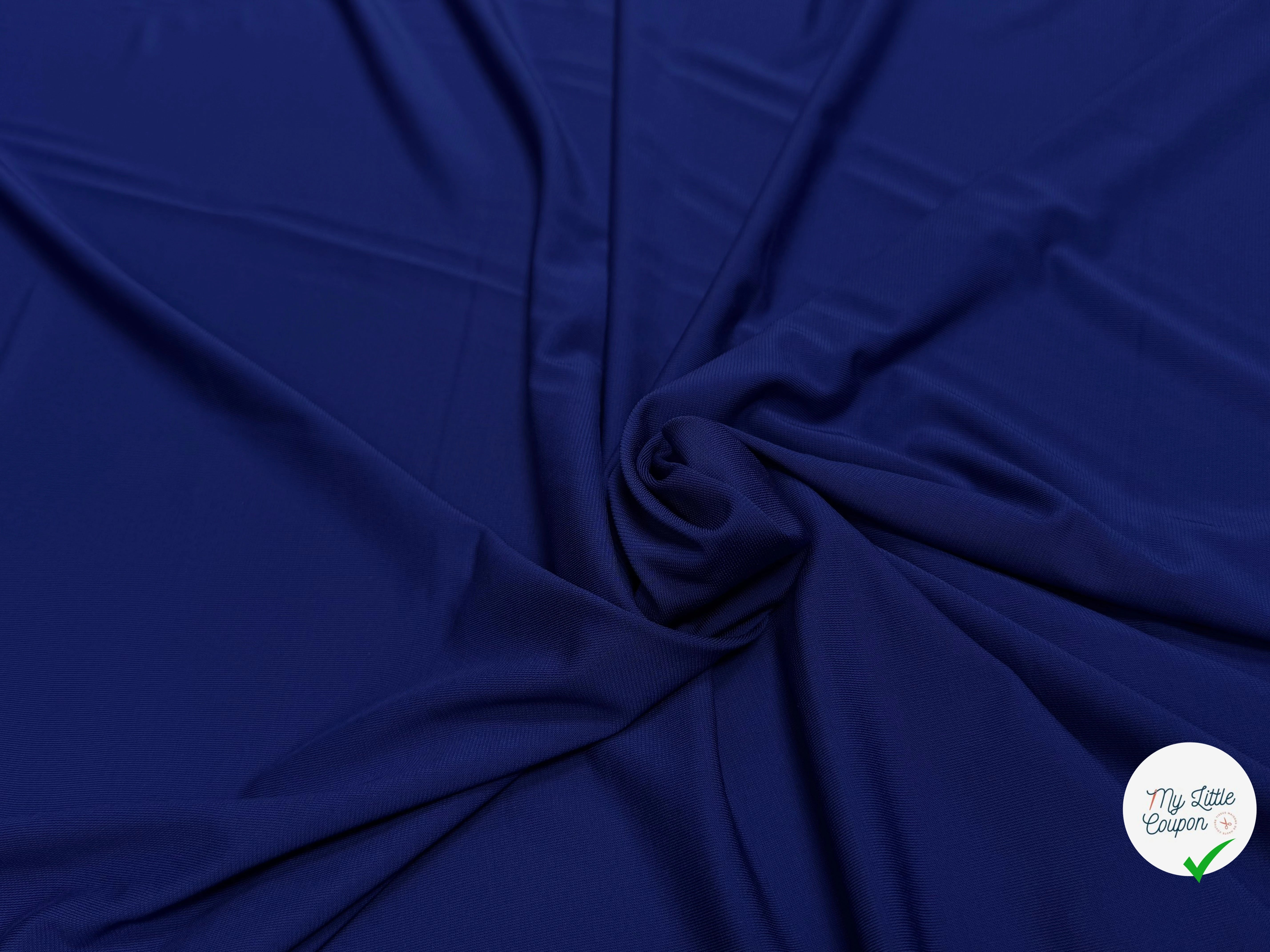 JERSEY VISCOSE ULTRA STRETCH ROYAL 7% ÉLASTHANNE - My Little Coupon
