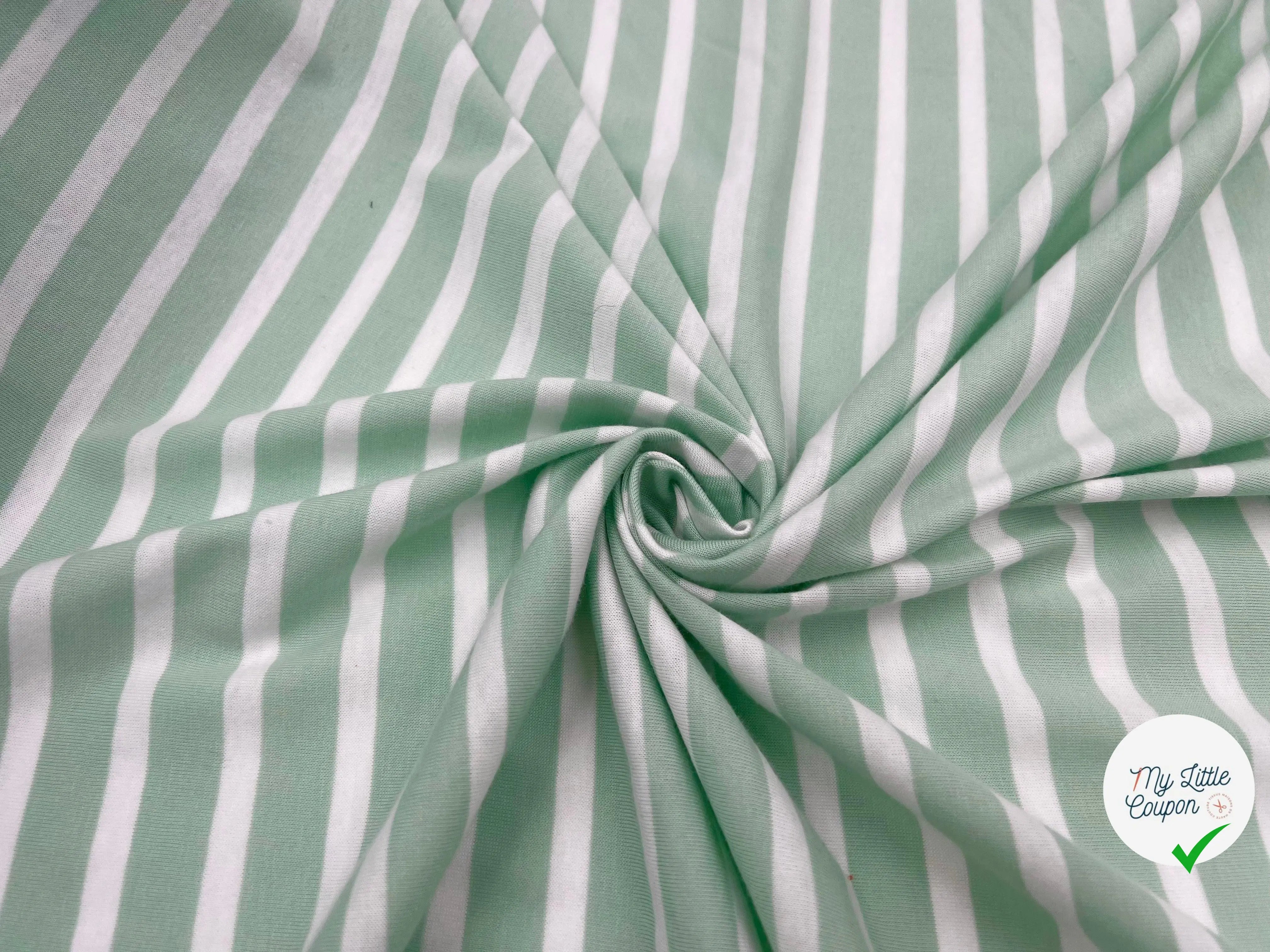 Jersey de coton à rayures & matelassé - 6 MÈTRES - My Little Coupon