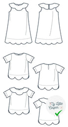Justine, robe et top à pétales - L'Enfant Roi - My Little Coupon