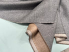 LAINAGE 100% CACHEMIRE DOUBLE FACE BEIGE ET GRIS - My Little Coupon