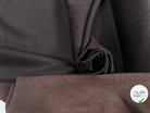 LAINAGE 10%CACHEMIRE DOUBLE FACE NOIR ET MARRON FONCE - My Little Coupon