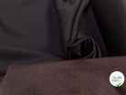 LAINAGE 10%CACHEMIRE DOUBLE FACE NOIR ET MARRON FONCE - My Little Coupon