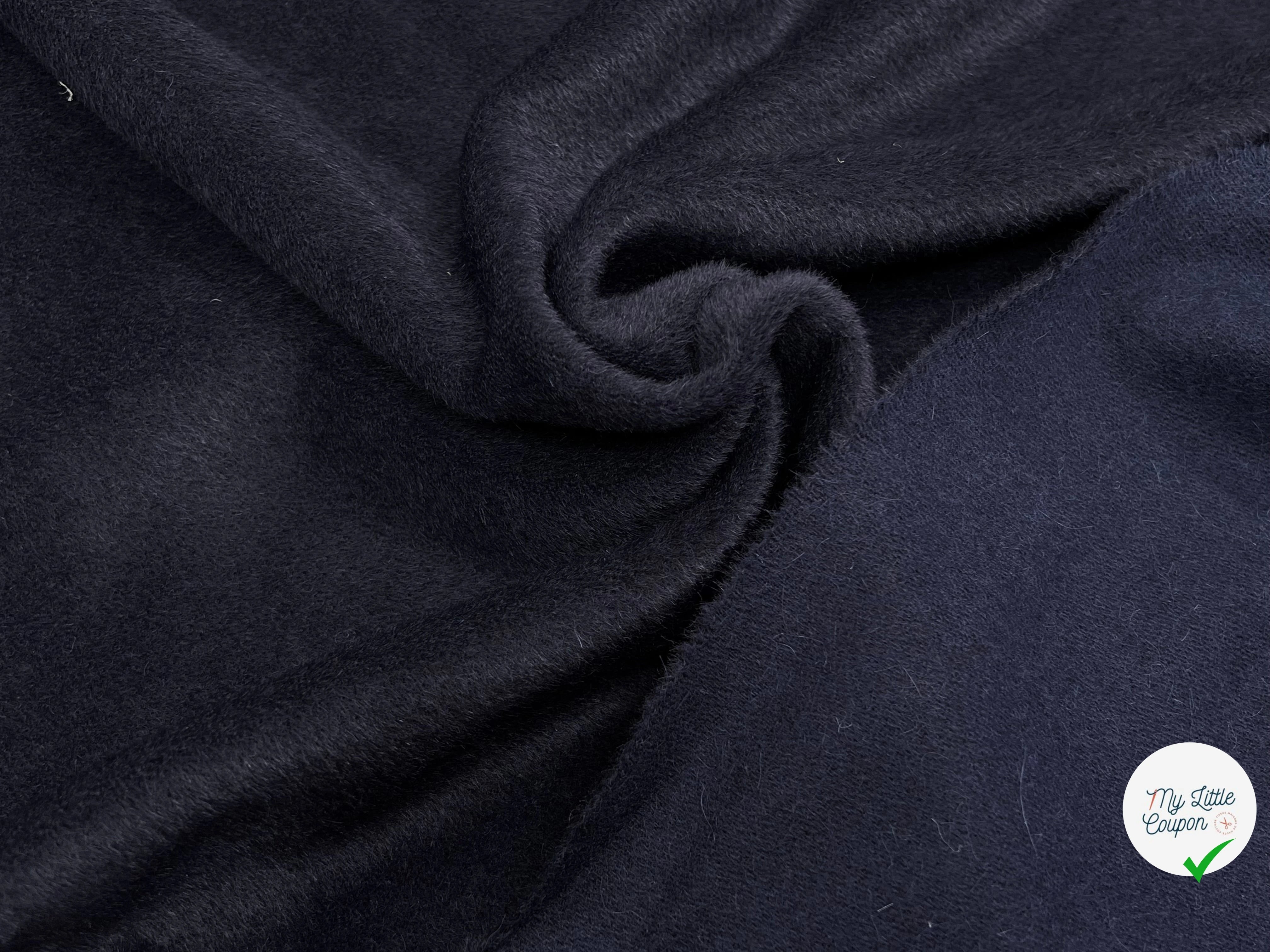 LAINAGE ALPAGA À POILS BLEU NUIT - My Little Coupon