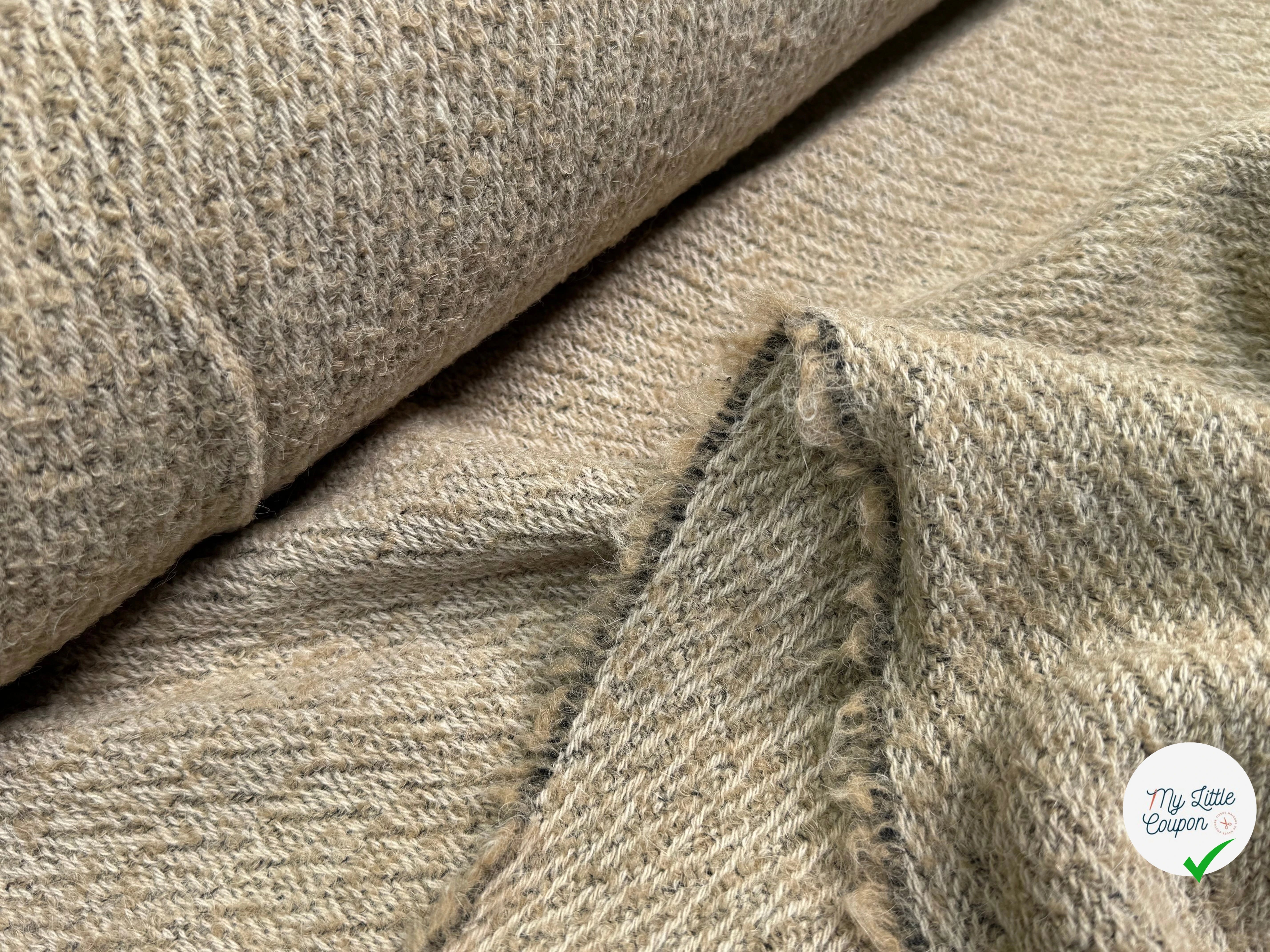 LAINAGE BOUCLETTE BEIGE - My Little Coupon