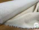 LAINAGE BOUCLETTE BLANC CASSE 93% LAINE - My Little Coupon