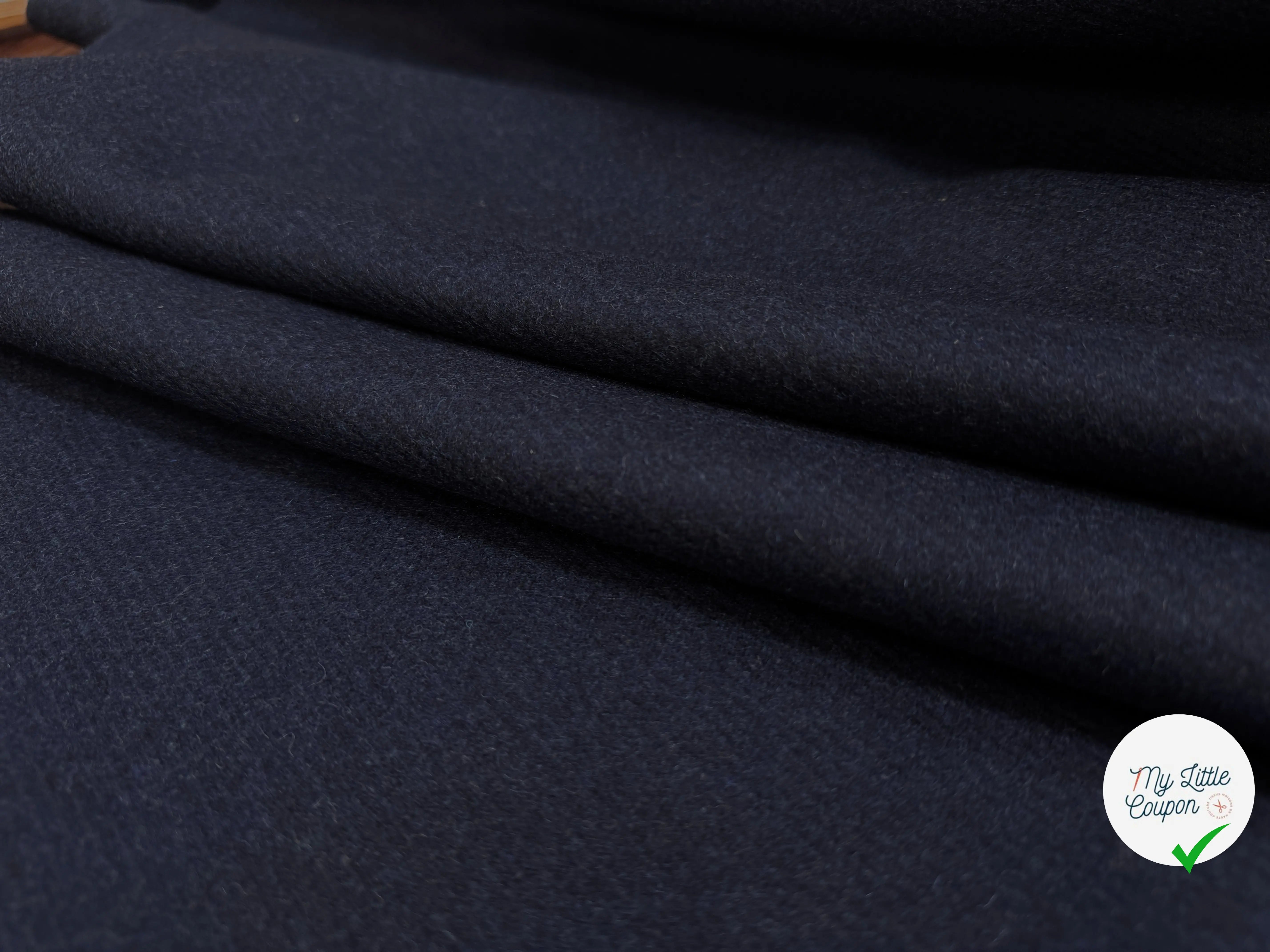 LAINAGE CABAN BLEU NUIT STRIÉ 87% LAINE - My Little Coupon