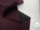 LAINAGE CABAN CONTRECOLLÉ JERSEY NOIR COLORIS BORDEAUX - coupon de tissu de 3 mètres - My Little Coupon - tissu - coudre