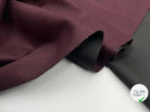 LAINAGE CABAN CONTRECOLLÉ JERSEY NOIR COLORIS BORDEAUX - coupon de tissu de 3 mètres - My Little Coupon - tissu - coudre