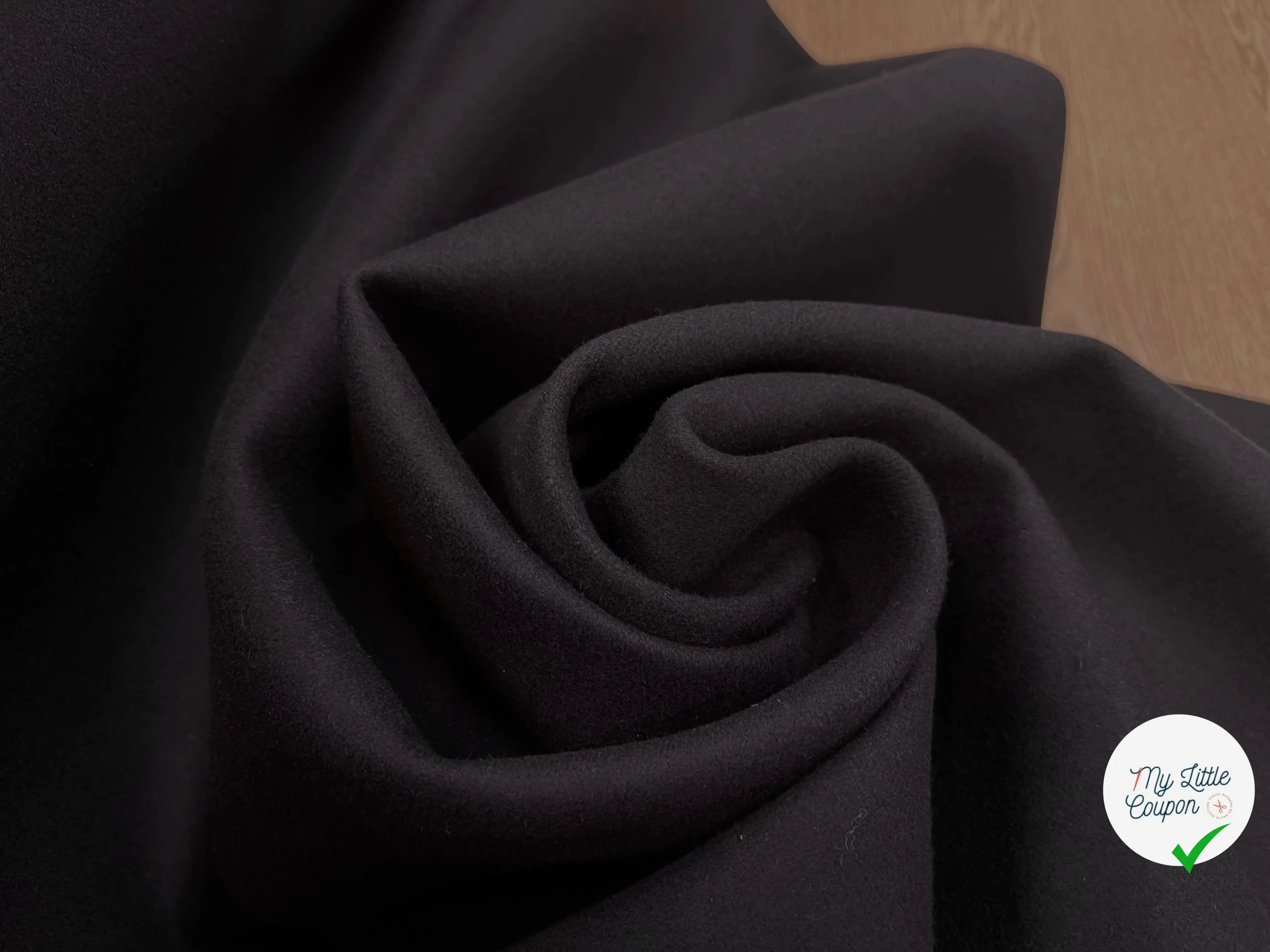 LAINAGE CABAN CONTRECOLLÉ NOIR & CHOCOLAT - My Little Coupon