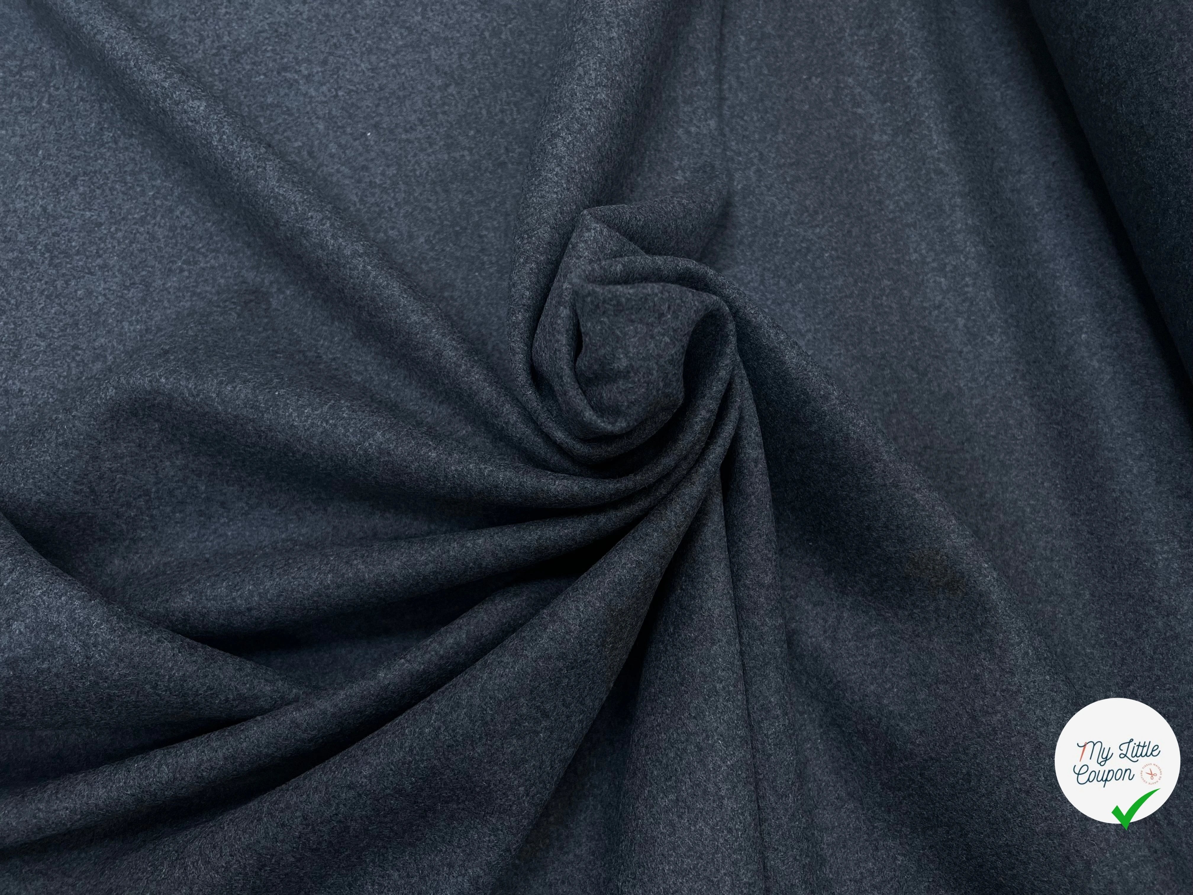 LAINAGE CABAN GRIS FONCÉ CHIC 80% LAINE VIERGE - My Little Coupon