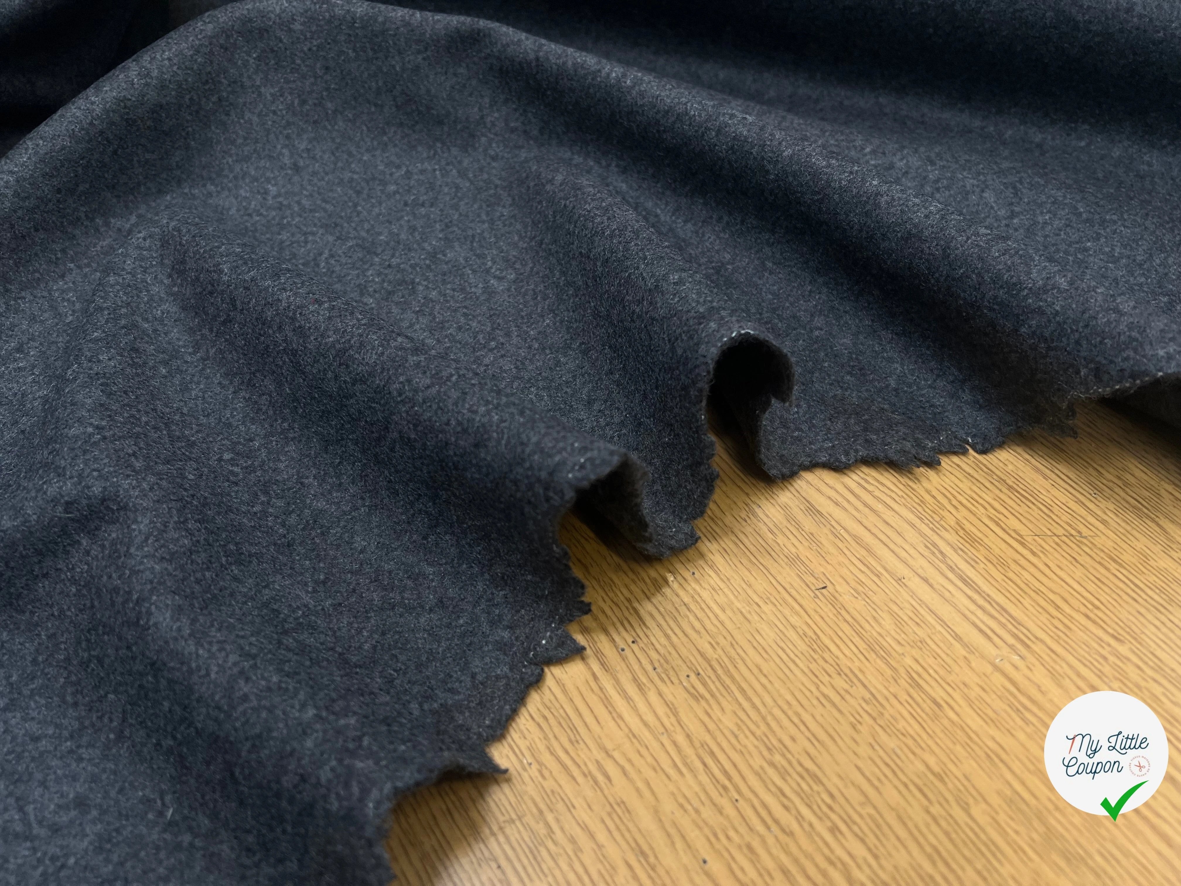 LAINAGE CABAN GRIS FONCÉ CHIC 80% LAINE VIERGE - My Little Coupon