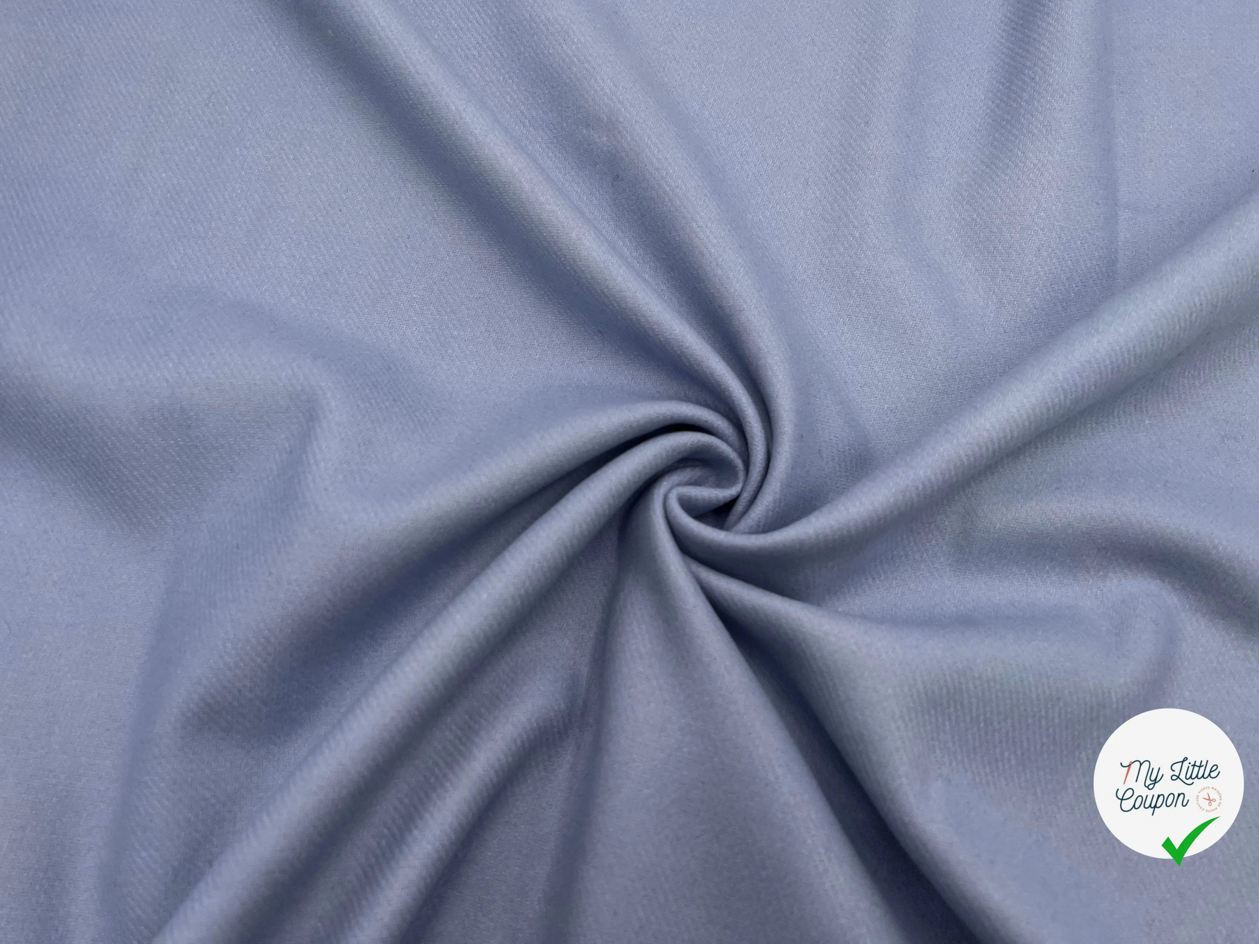 LAINAGE CABAN STRIÉ BLEU - My Little Coupon - tissu - coudre