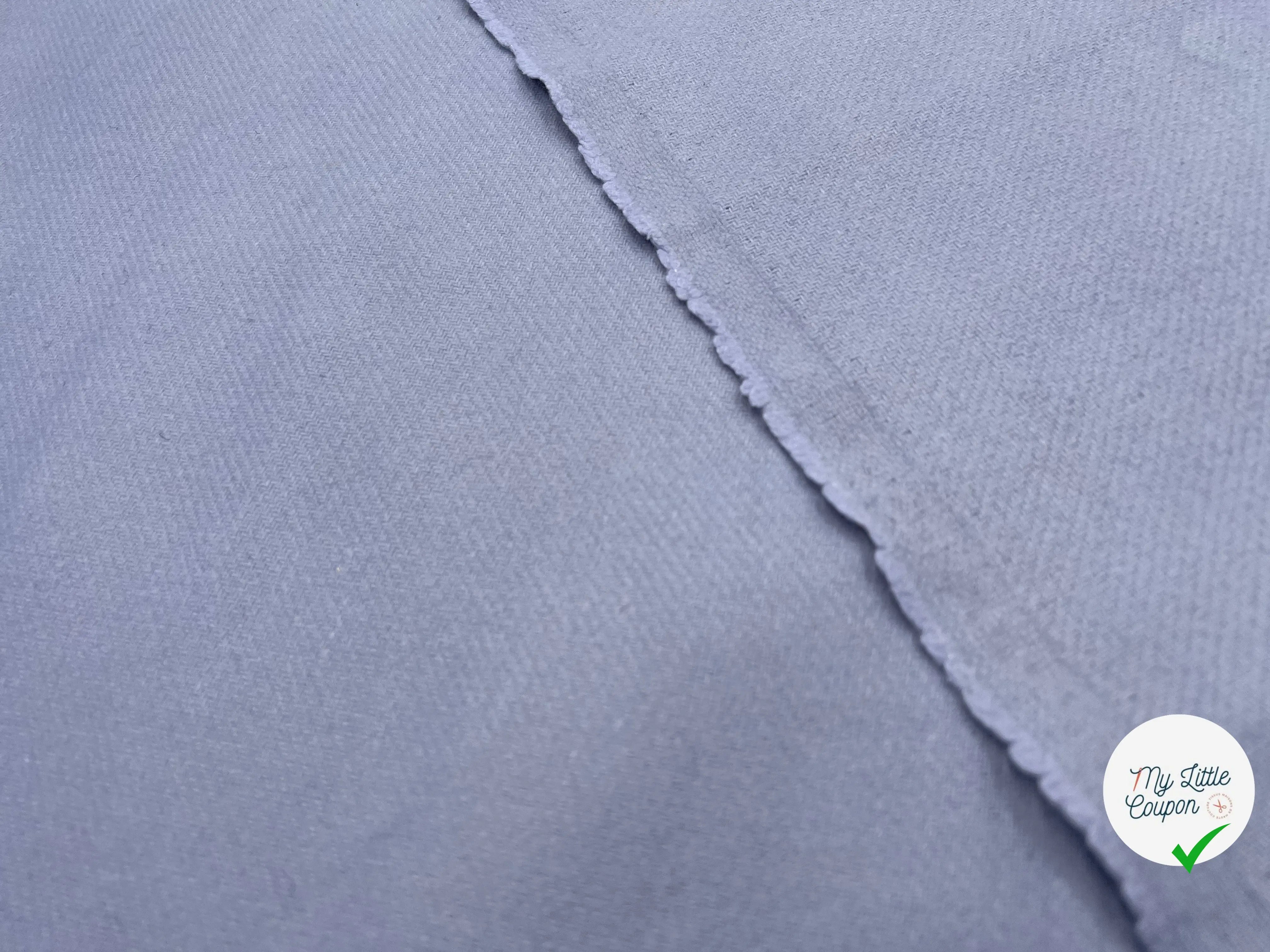 LAINAGE CABAN STRIÉ BLEU - My Little Coupon - tissu - coudre
