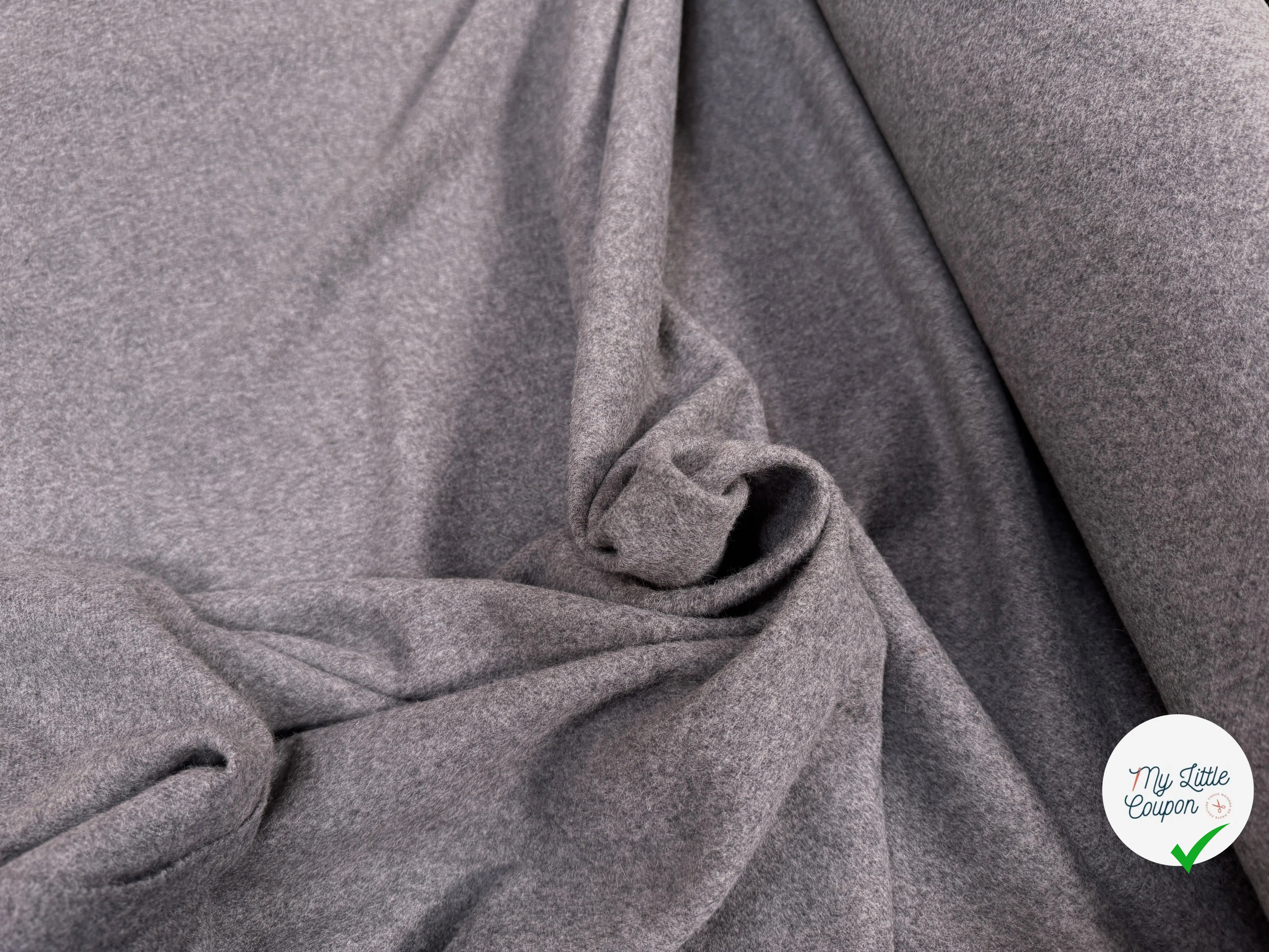 LAINAGE CACHEMIRE ALPAGA GRIS MOUCHETE - My Little Coupon