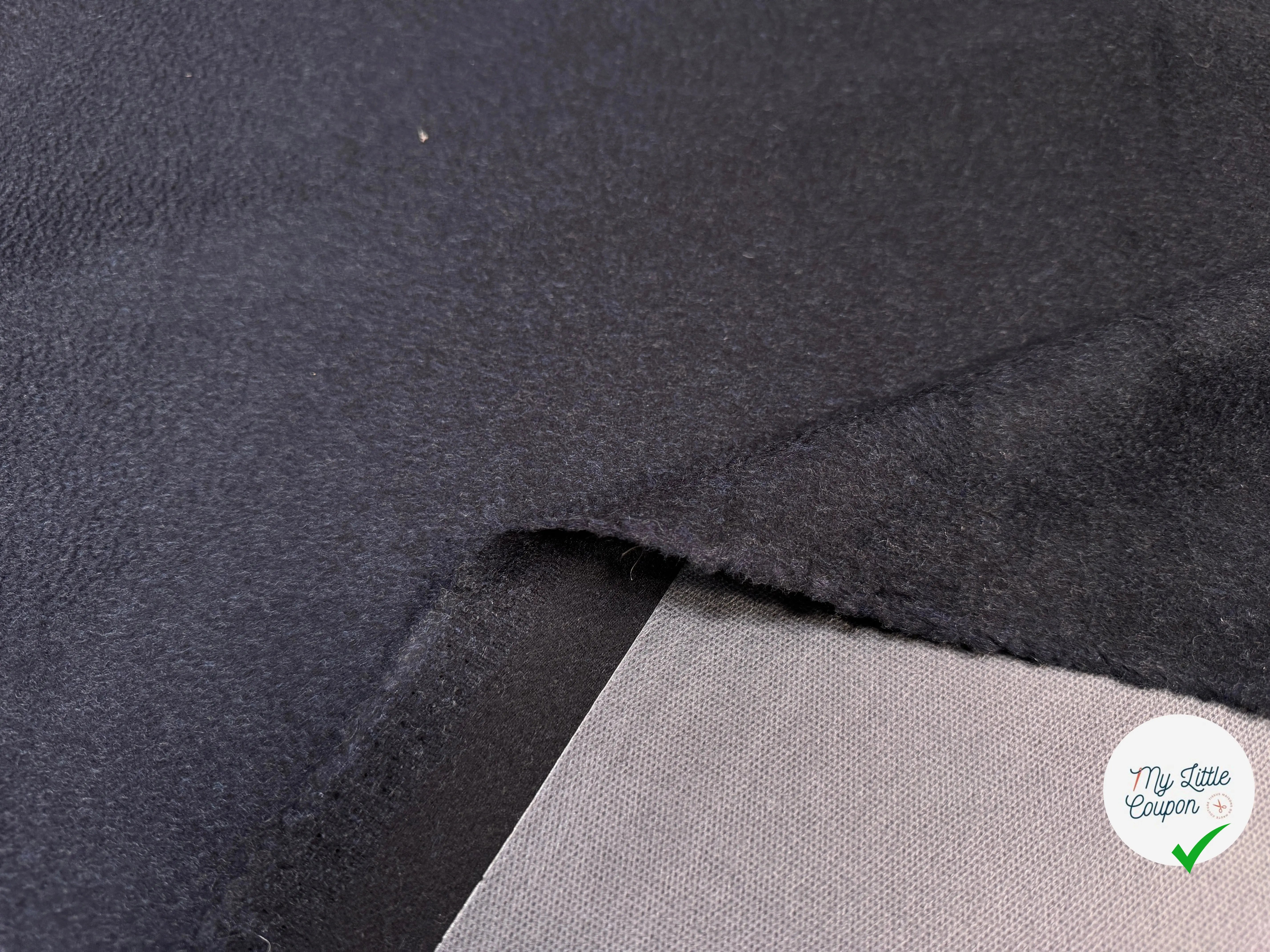 LAINAGE CACHEMIRE THERMOCOLLE BLEU NUIT - My Little Coupon