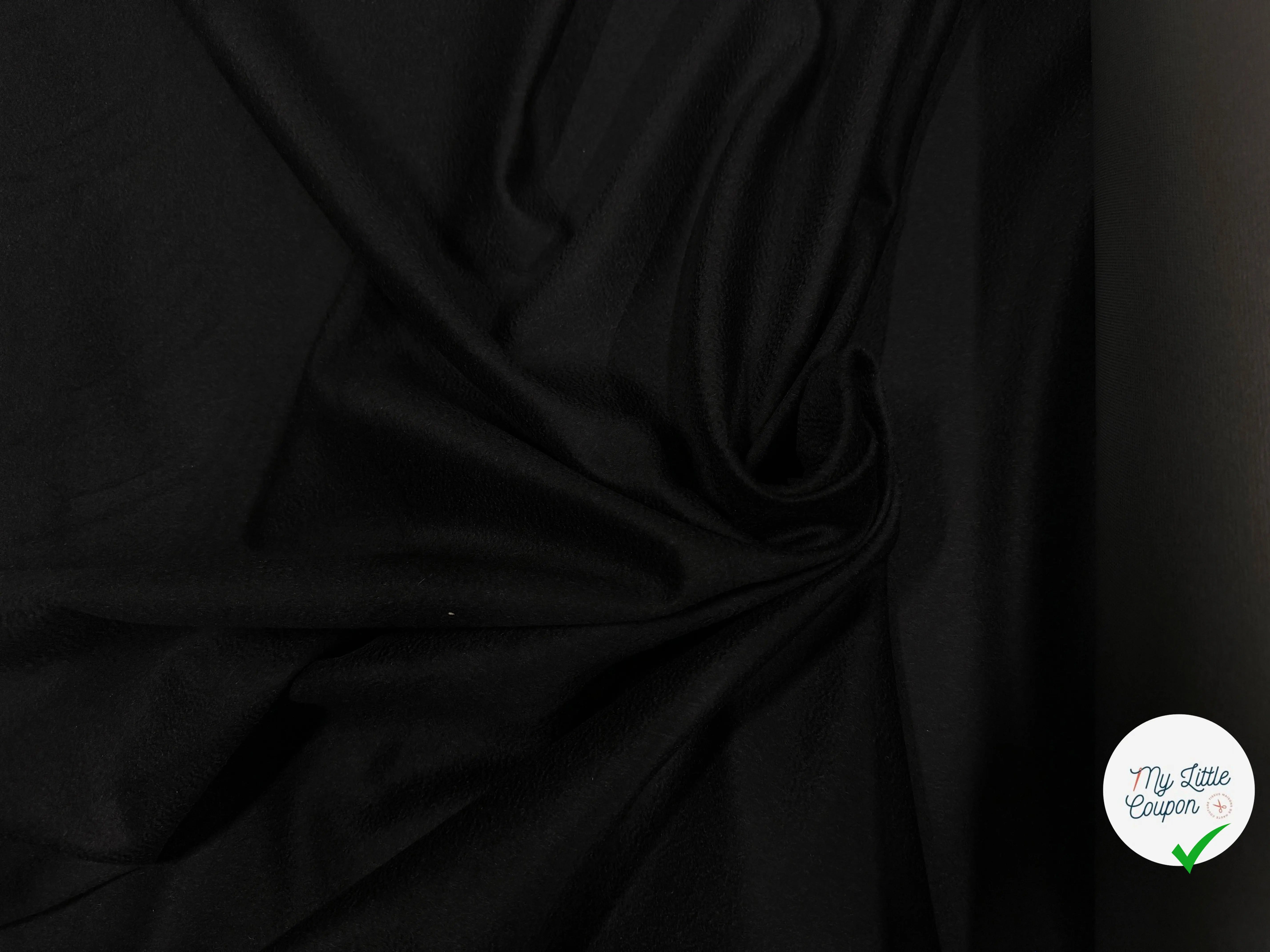 LAINAGE CACHEMIRE THERMOCOLLE NOIR - My Little Coupon