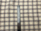 LAINAGE CARREAUX HARRIS TWEED PURE LAINE BEIGE ET GRIS ÉLÉGANT - My Little Coupon - tissu - coudre