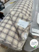 LAINAGE CARREAUX HARRIS TWEED PURE LAINE BEIGE ET GRIS ÉLÉGANT - My Little Coupon - tissu - coudre