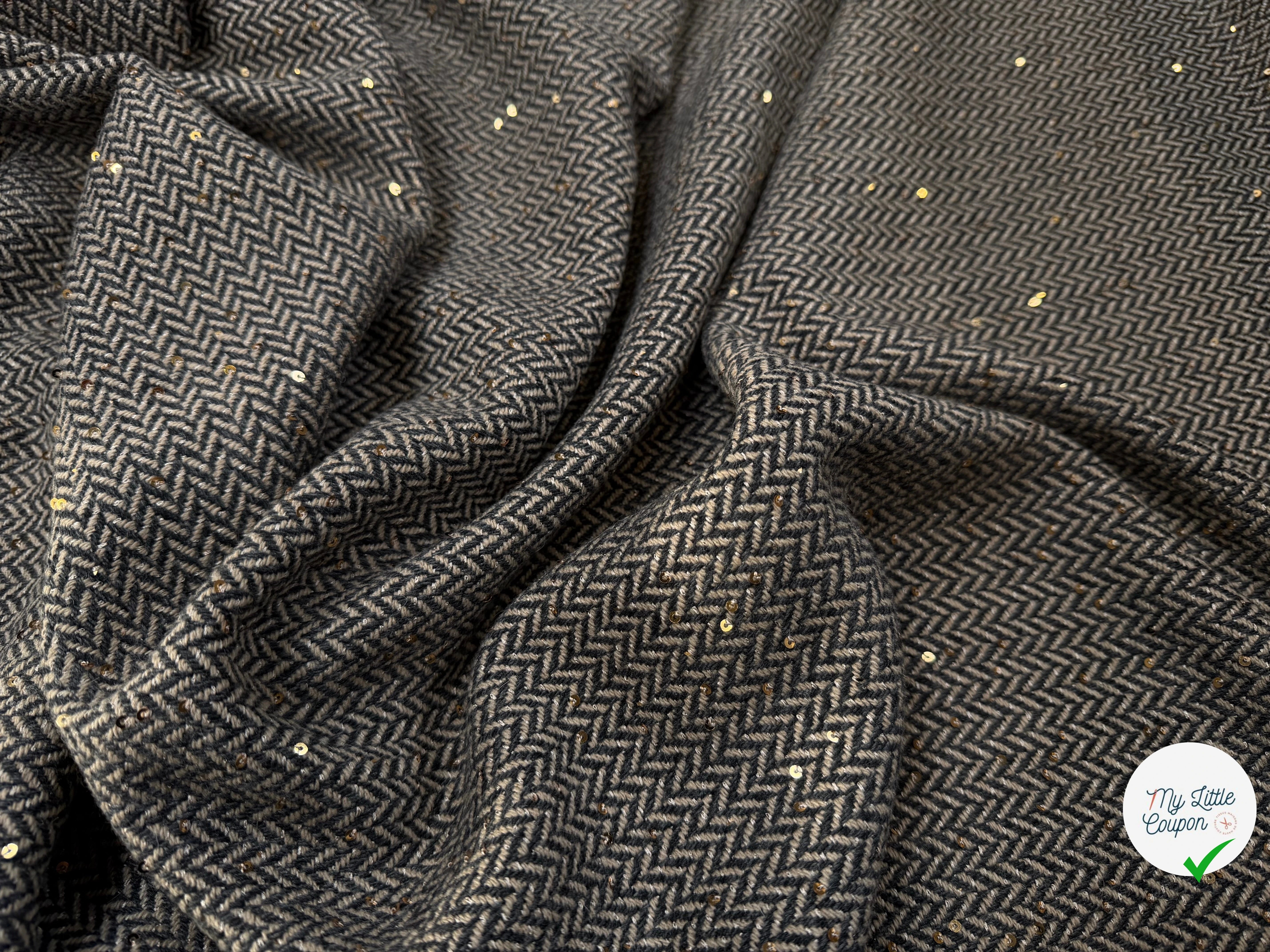 LAINAGE CHEVRON BELANDI SEQUIN - My Little Coupon