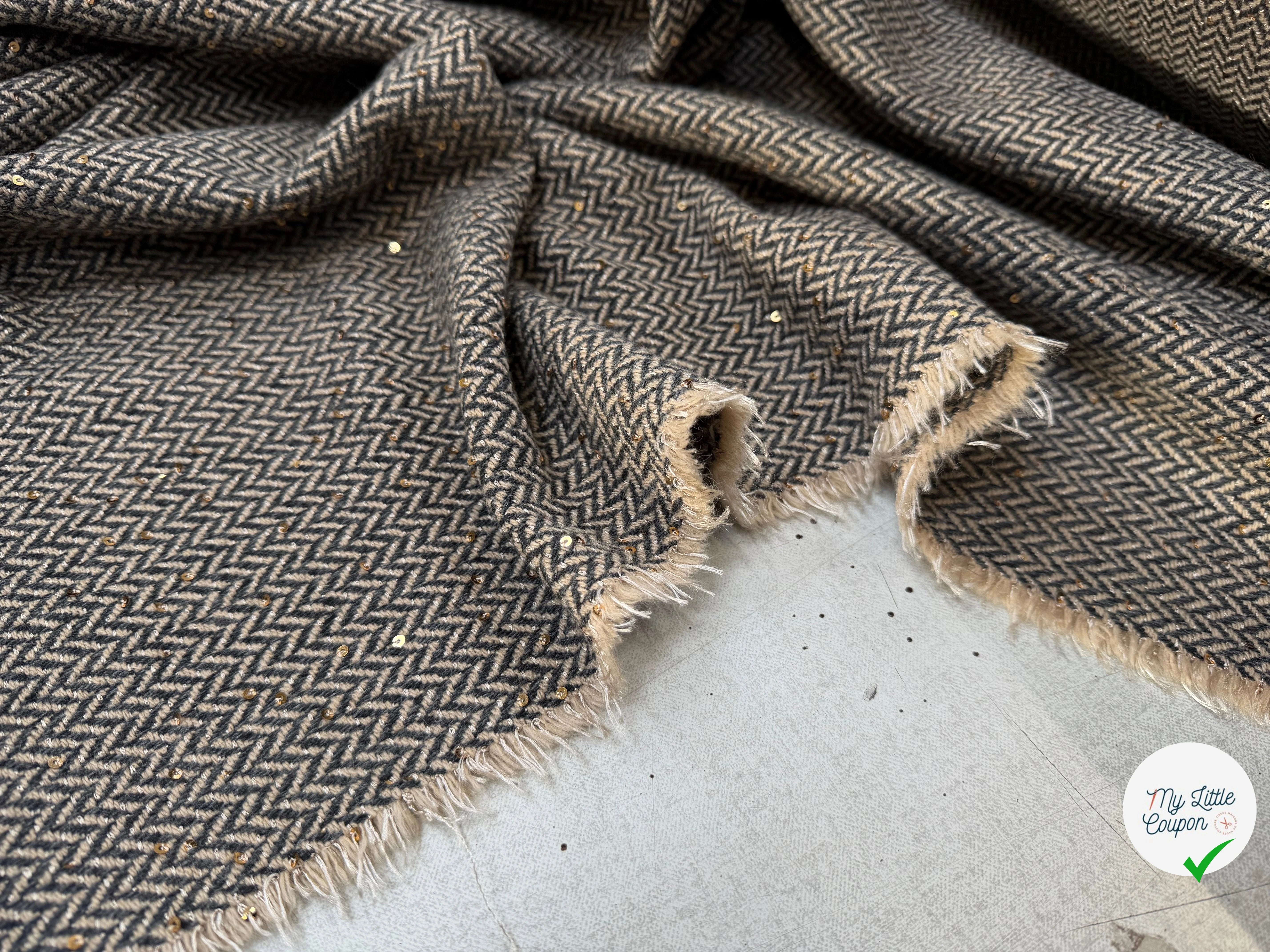 LAINAGE CHEVRON BELANDI SEQUIN - My Little Coupon