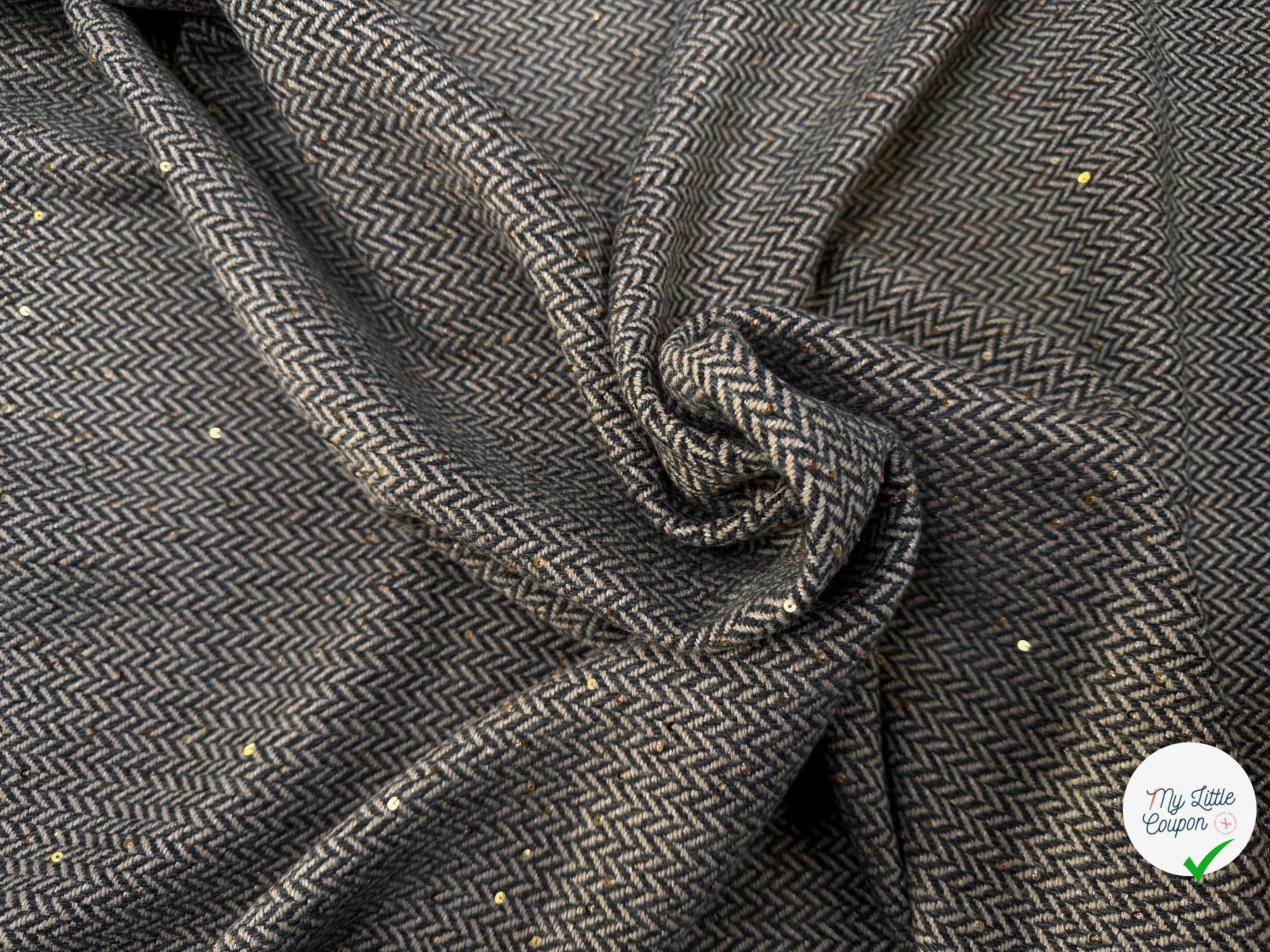 LAINAGE CHEVRON BELANDI SEQUIN - My Little Coupon