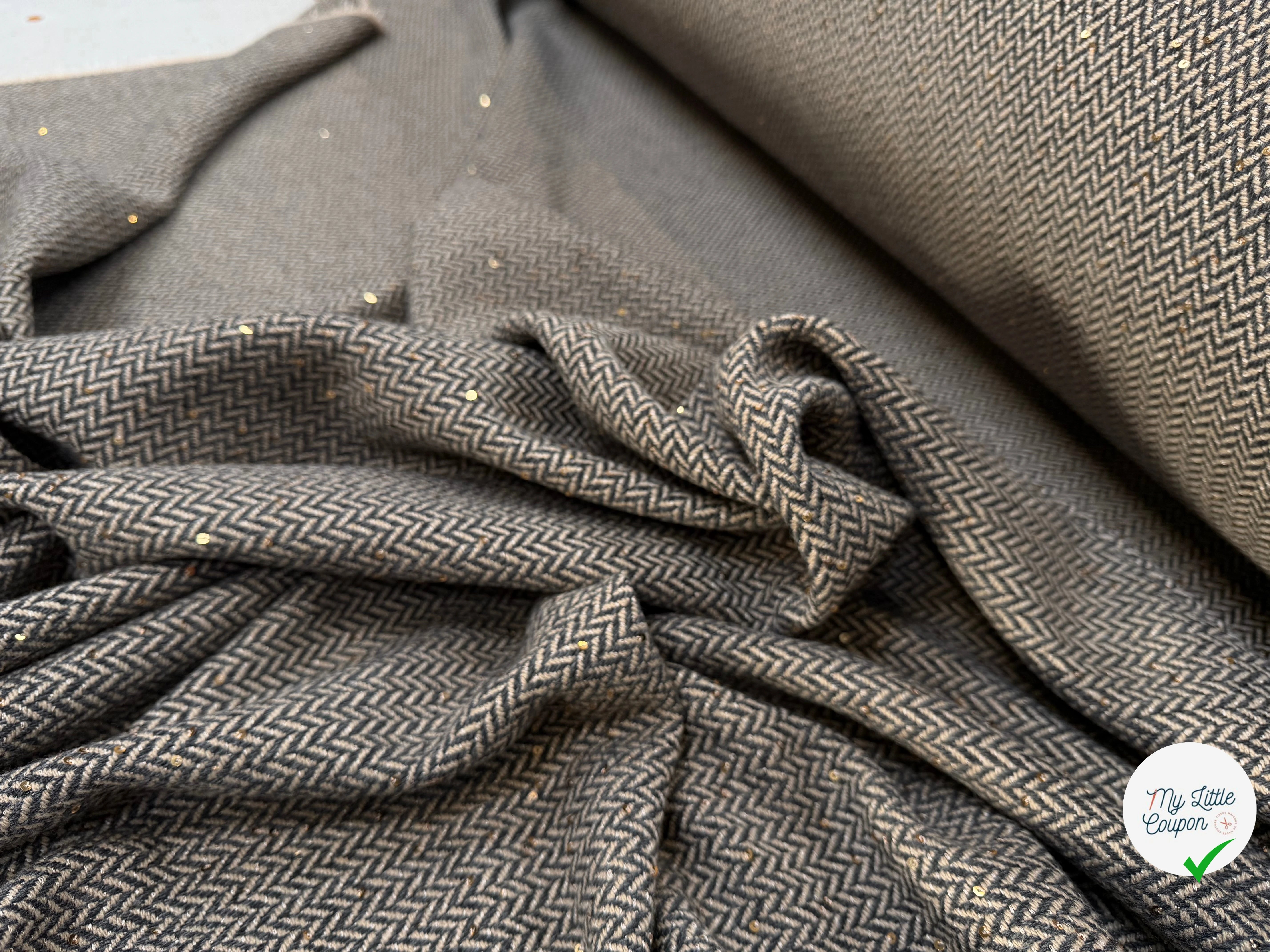 LAINAGE CHEVRON BELANDI SEQUIN - My Little Coupon