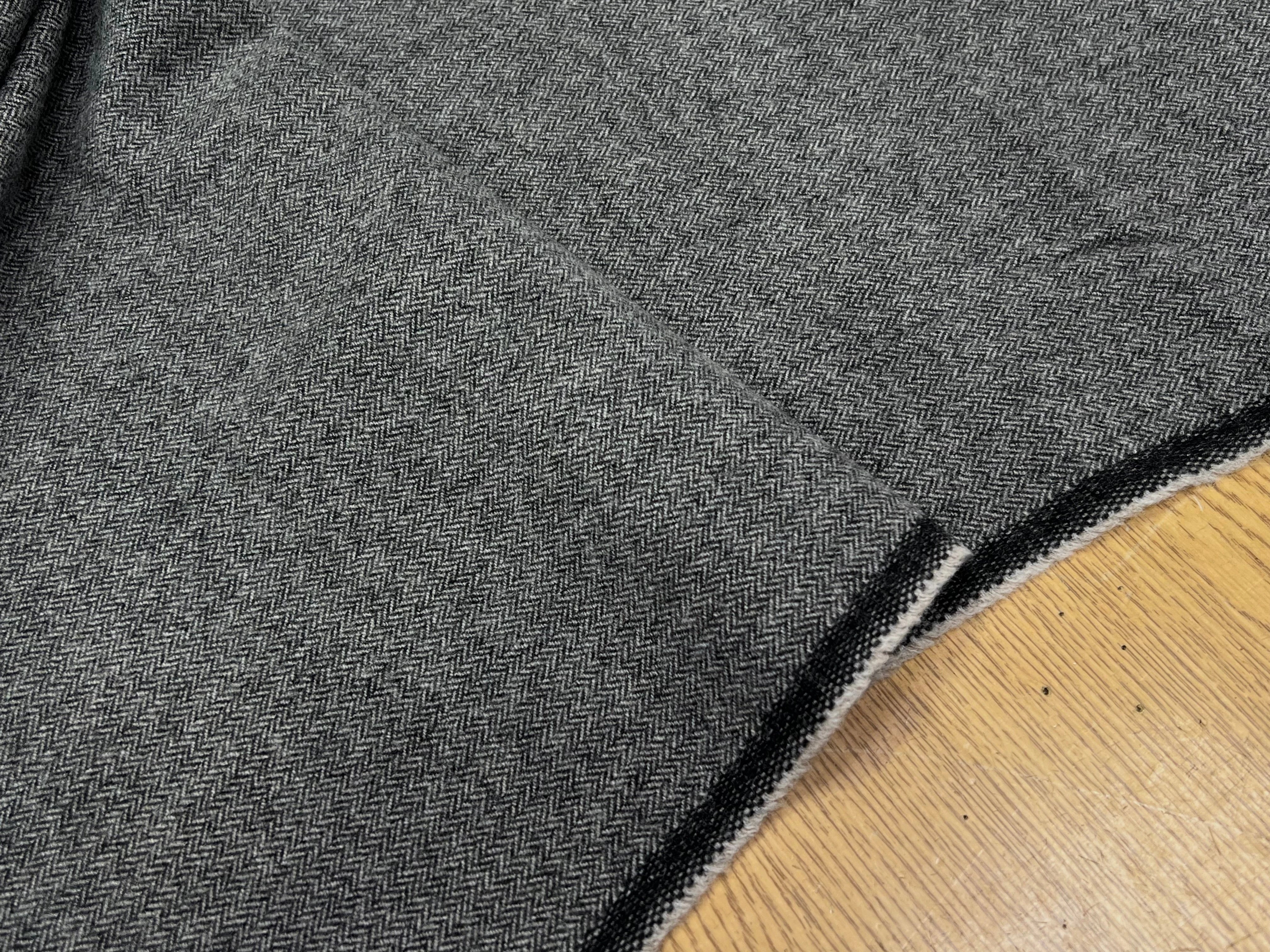 LAINAGE CHEVRON GRIS 80% LAINE 150CM - My Little Coupon