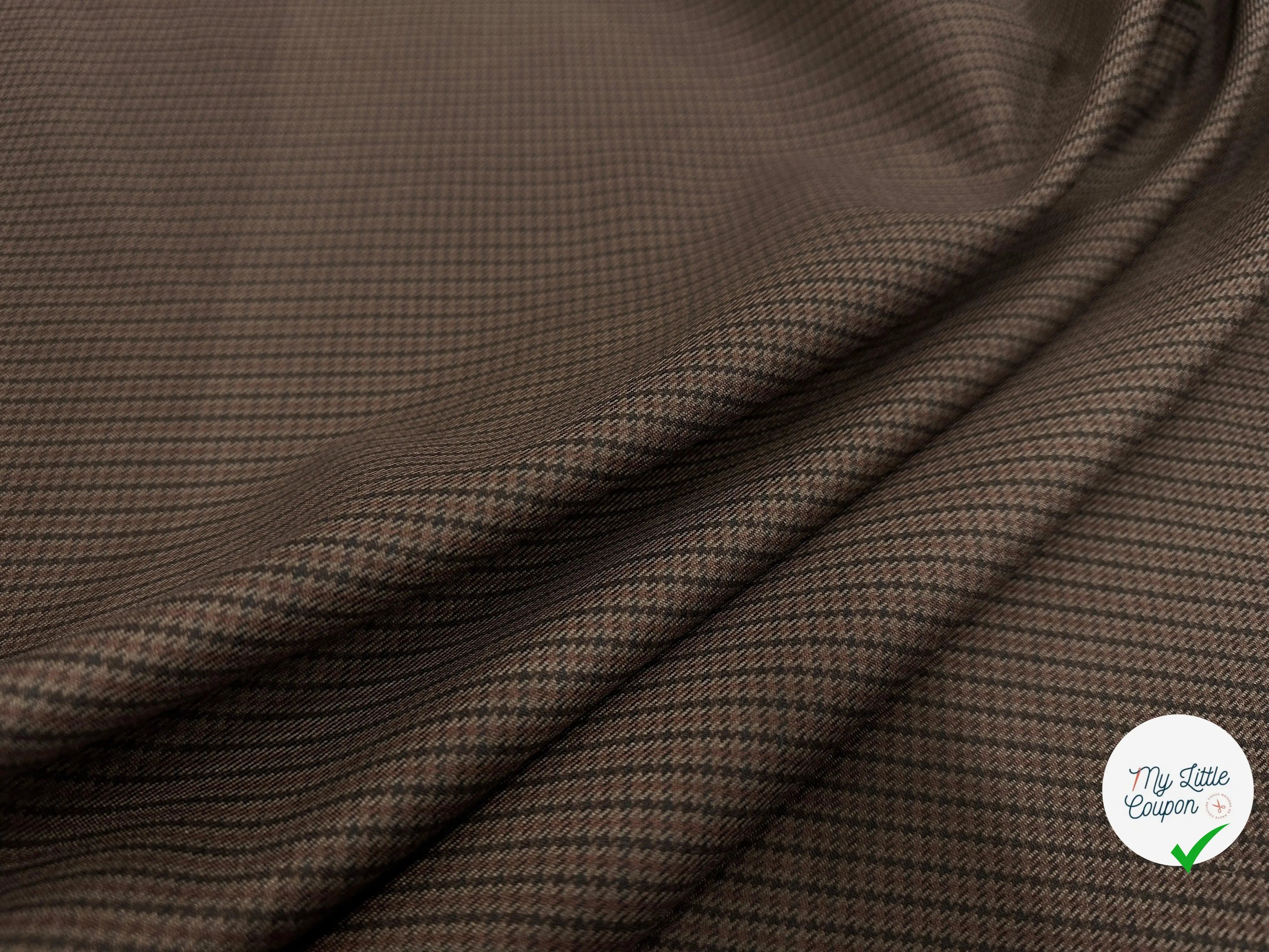 LAINAGE CONFORT CAVIAR BLACK AND BROWN - My Little Coupon - tissu - coudre