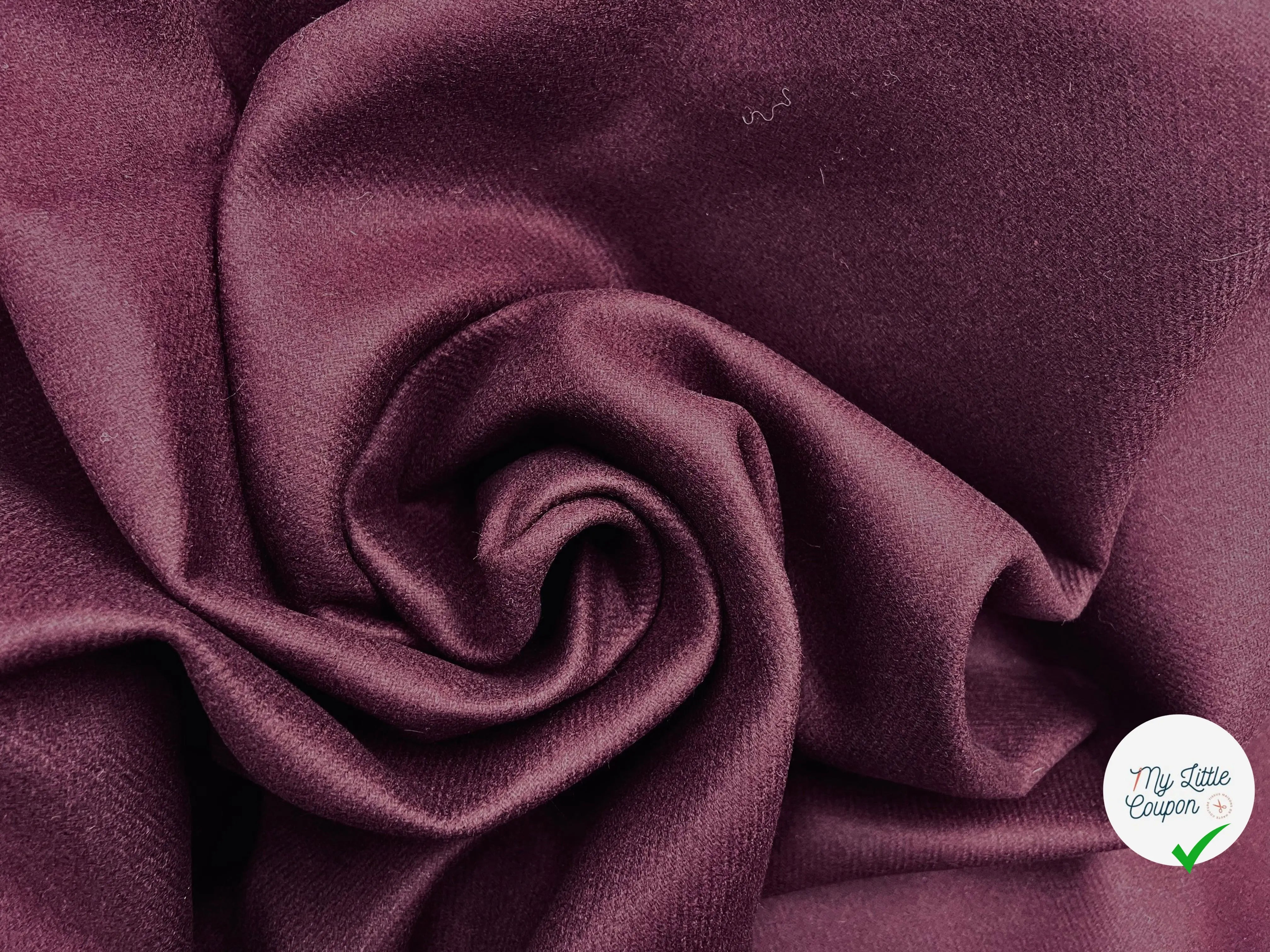 LAINAGE CONTRECOLLÉ POLYURÉTHANE FOAM BORDEAUX - coupon de tissu de 3 mètres - My Little Coupon - tissu - coudre