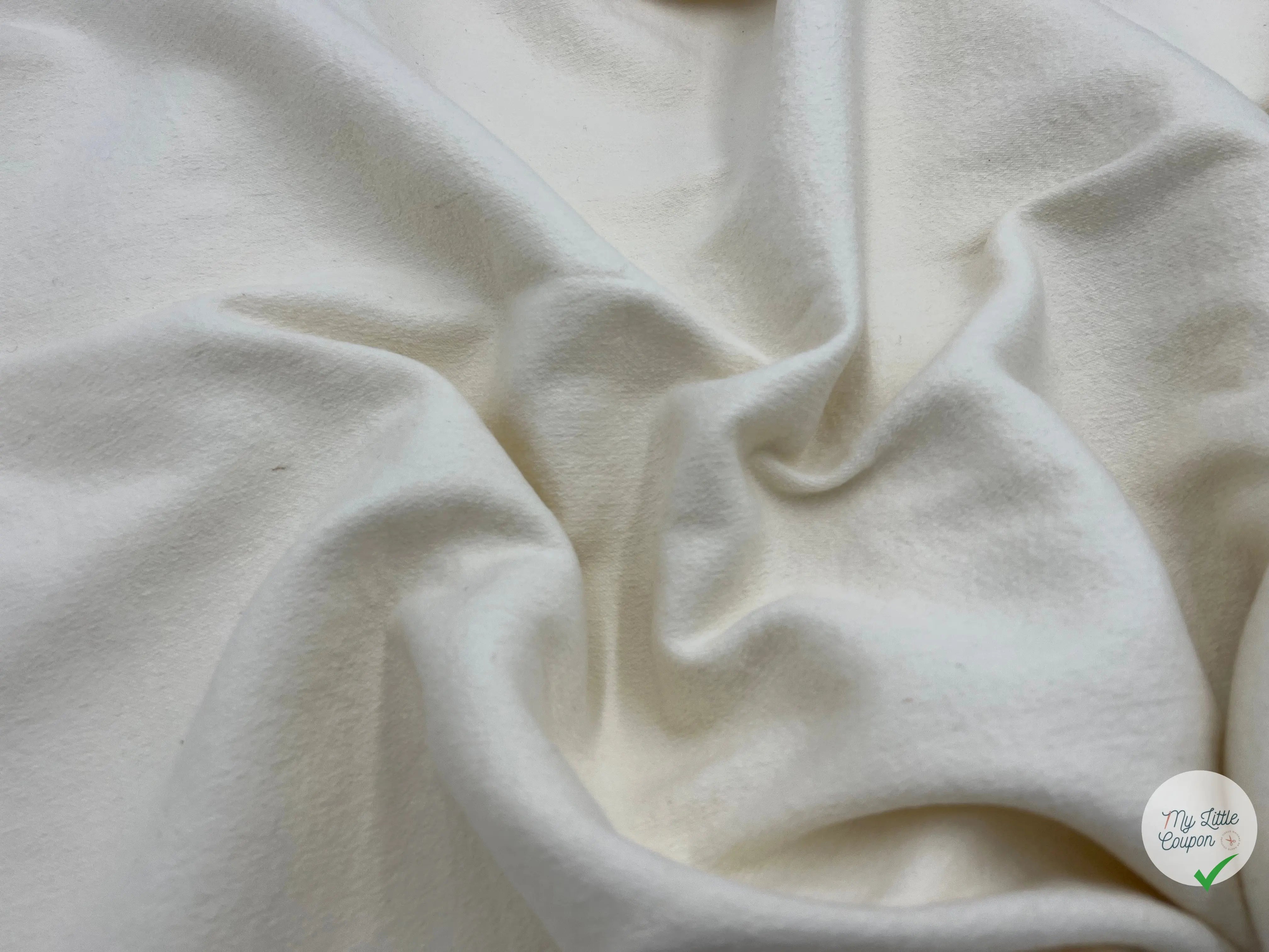 LAINAGE COQUILLE D'OEUF ASPECT BOUILLIE - coupon de tissu de 3 mètres - My Little Coupon - tissu - coudre