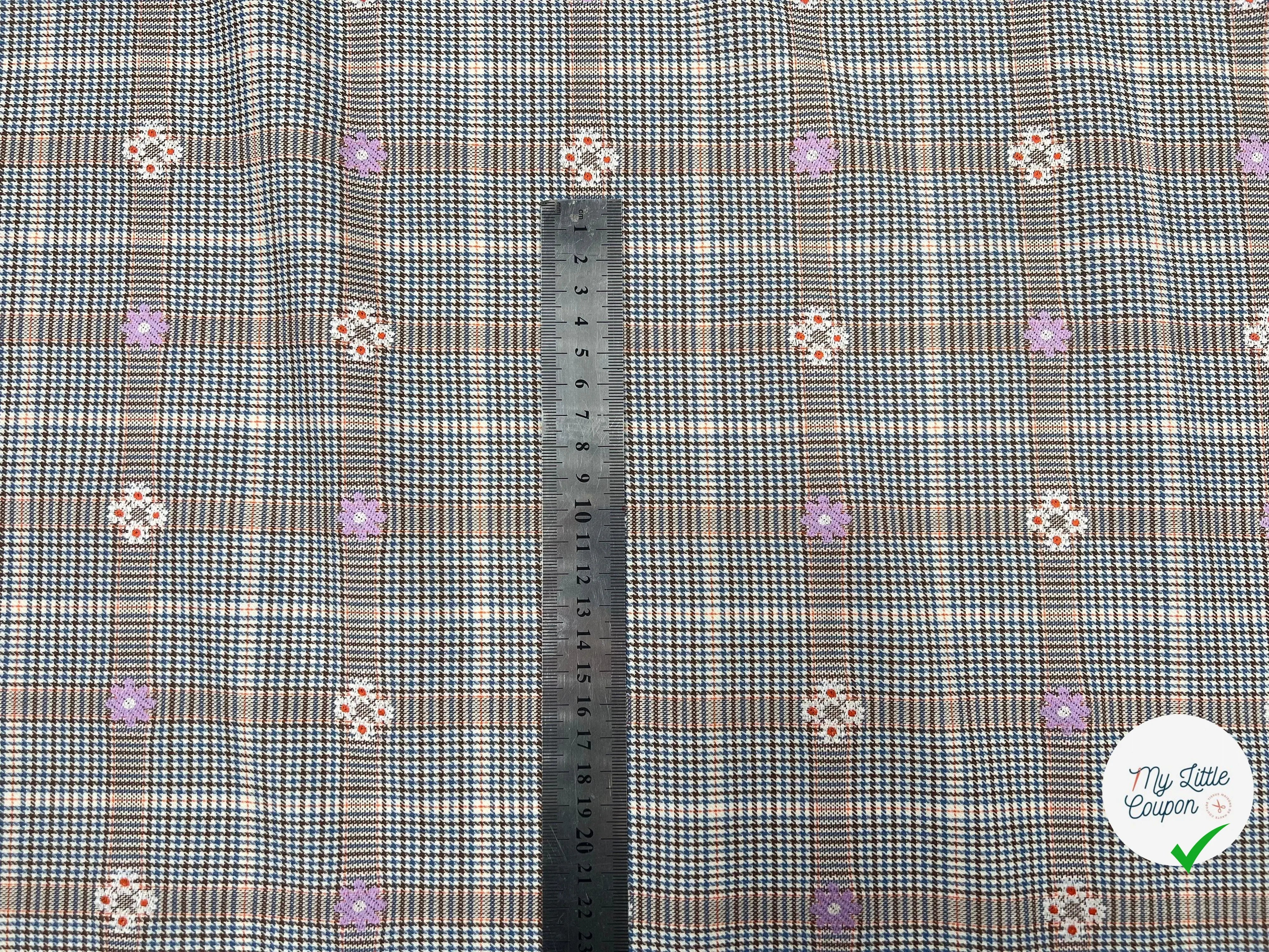 LAINAGE DRAPERIE BRODÉE DE FLEURS - My Little Coupon - tissu - coudre