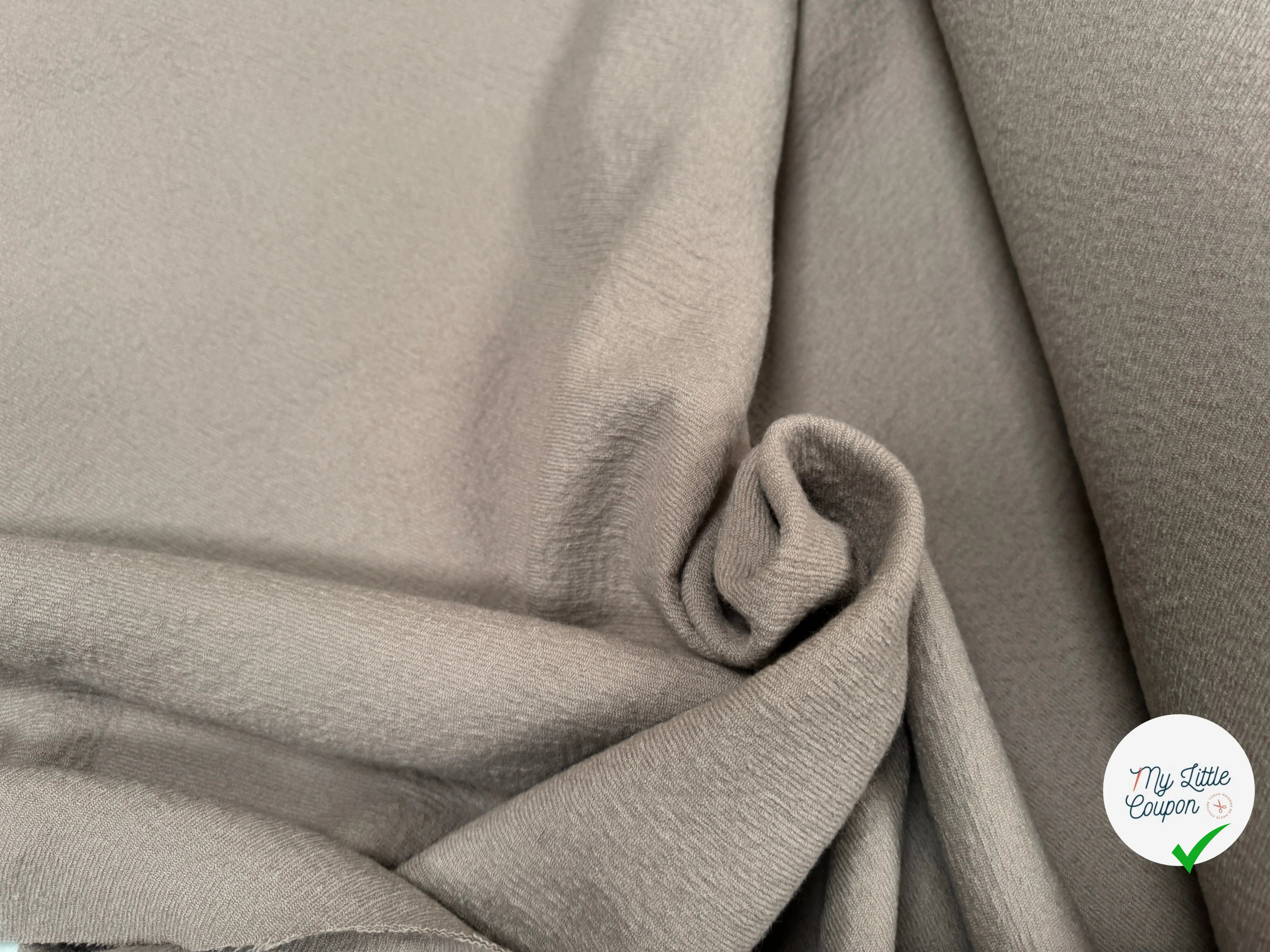 LAINAGE DRILL 100% LAINE VIERGE GRIS CLAIR - My Little Coupon