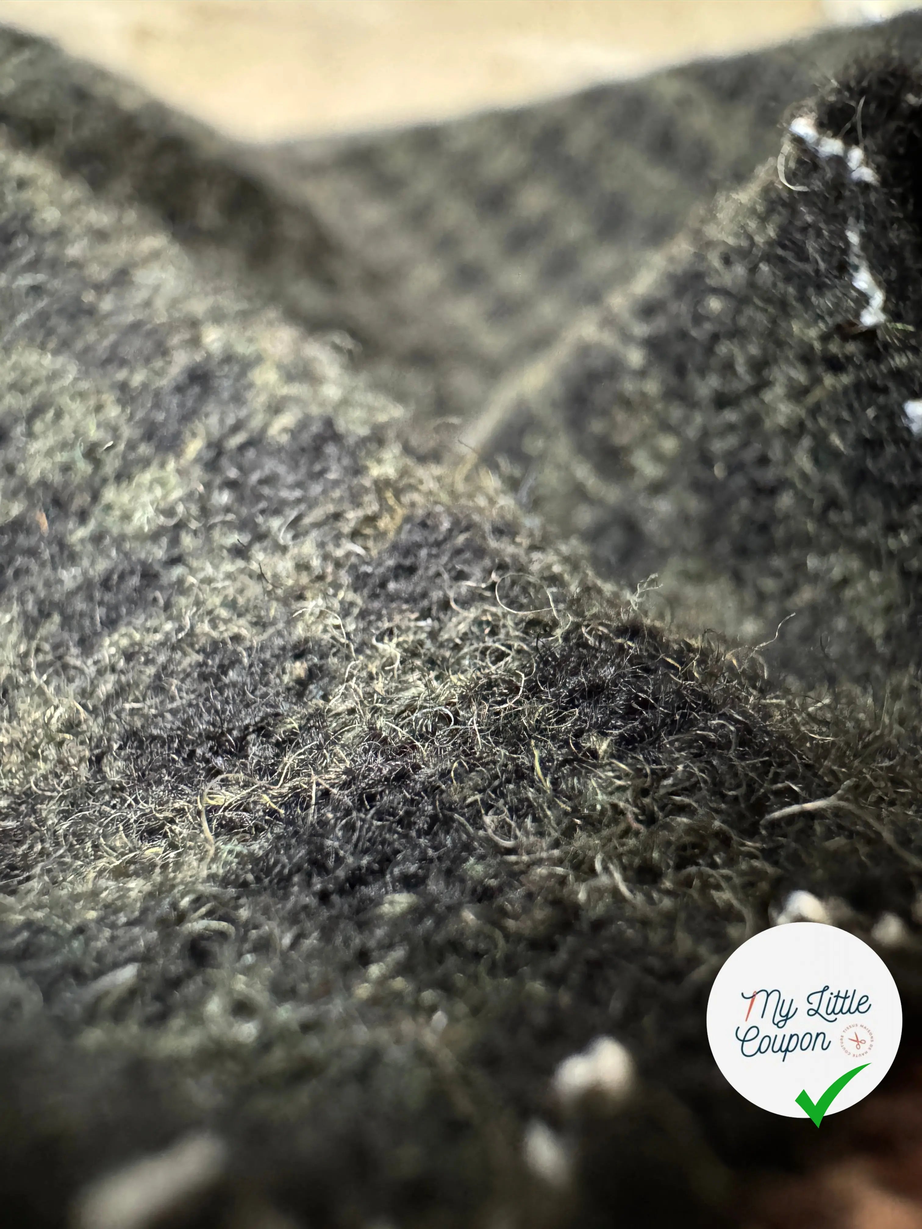 LAINAGE FABRICA VICHY VERT ET NOIR - My Little Coupon