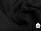 LAINAGE MAILLE DIAGONALE STRETCH NOIRE - coupon de tissu de 3 mètres - My Little Coupon - tissu - coudre