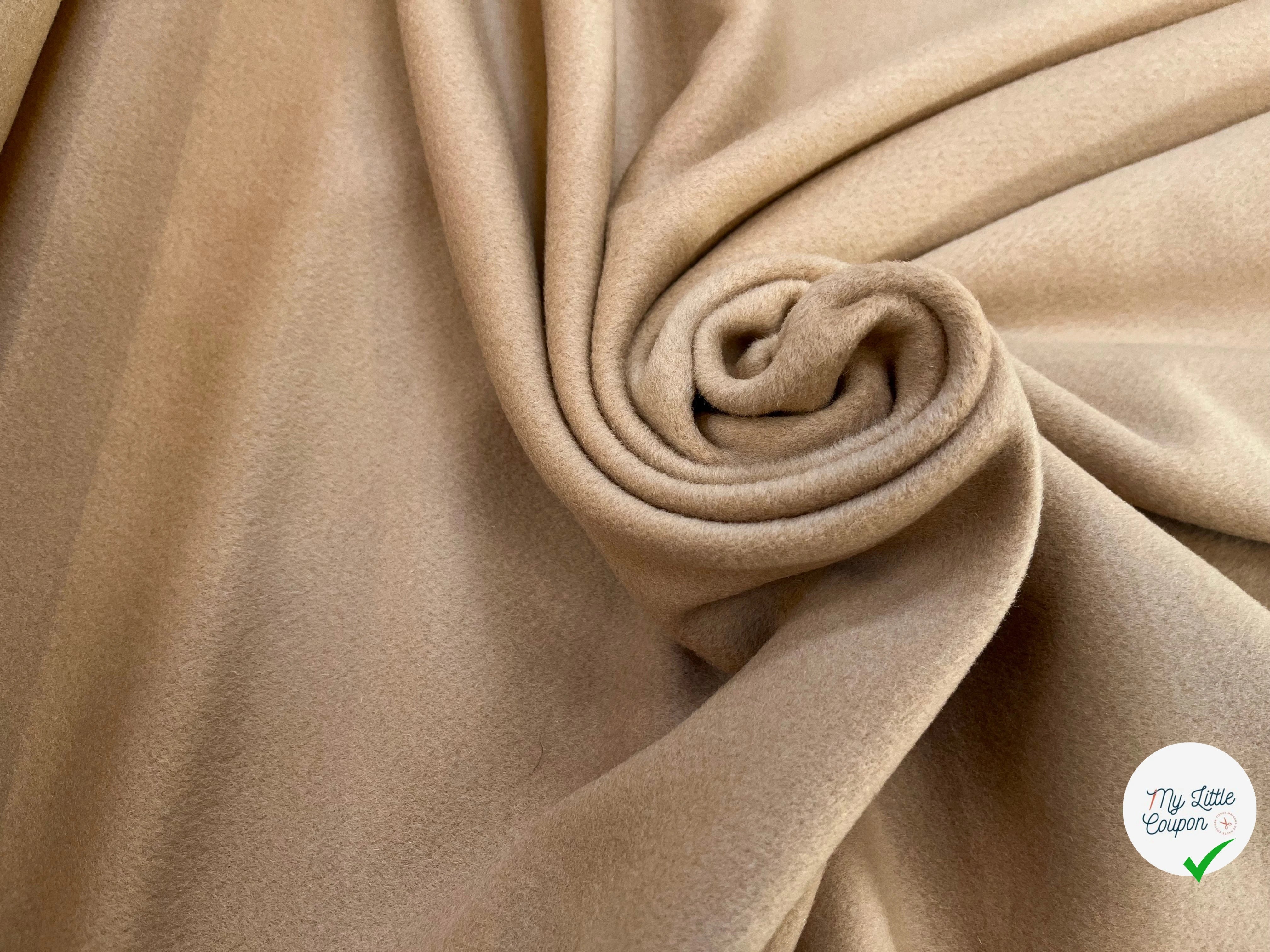 LAINAGE MANTEAU 100% LAINE BEIGE ET ÉPAIS - My Little Coupon