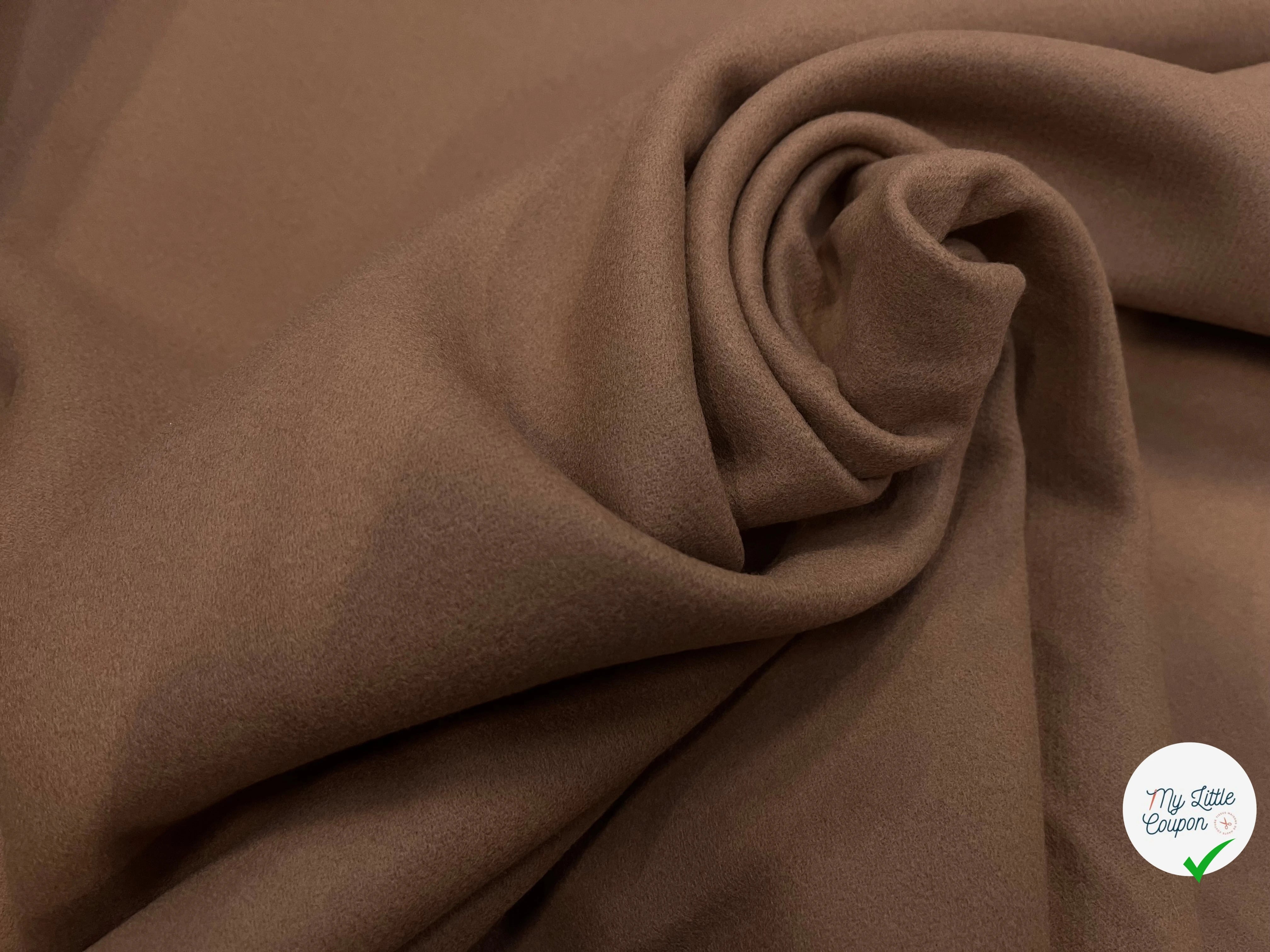 LAINAGE MANTEAU 100% LAINE CABAN CAMEL FONCÉ - My Little Coupon