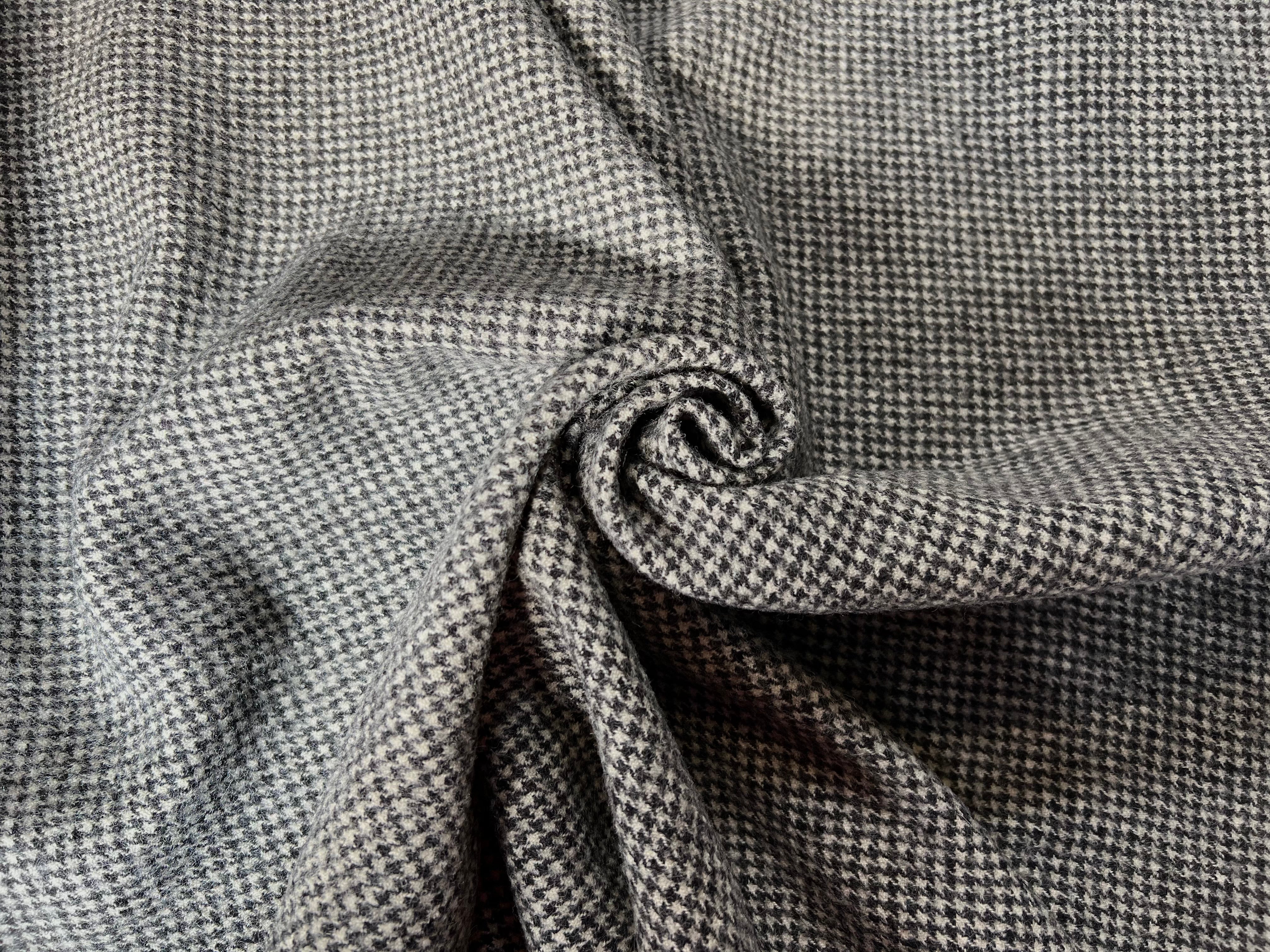 LAINAGE MANTEAU 100% LAINE PIED-DE-POULE - My Little Coupon