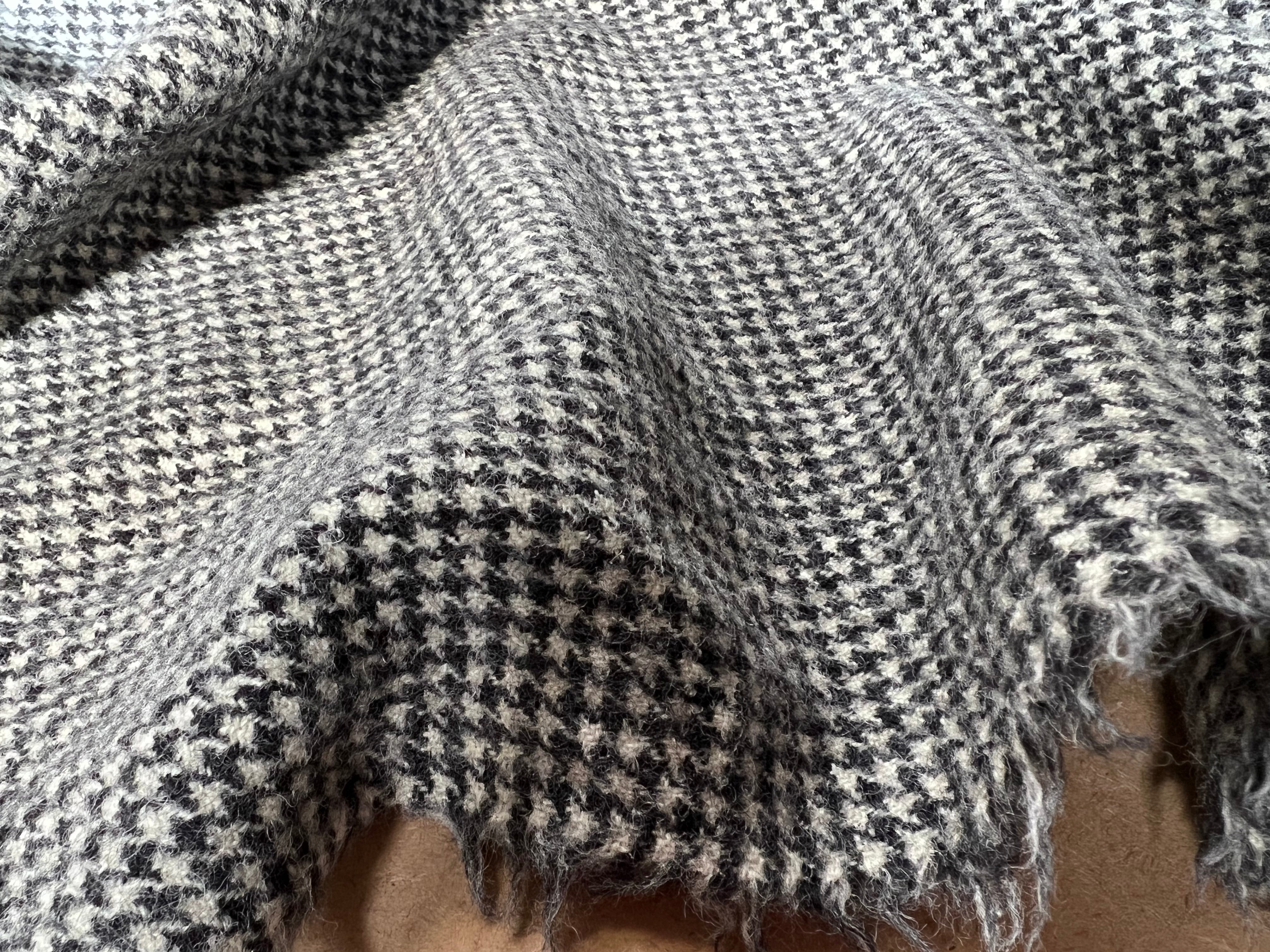 LAINAGE MANTEAU 100% LAINE PIED-DE-POULE - My Little Coupon