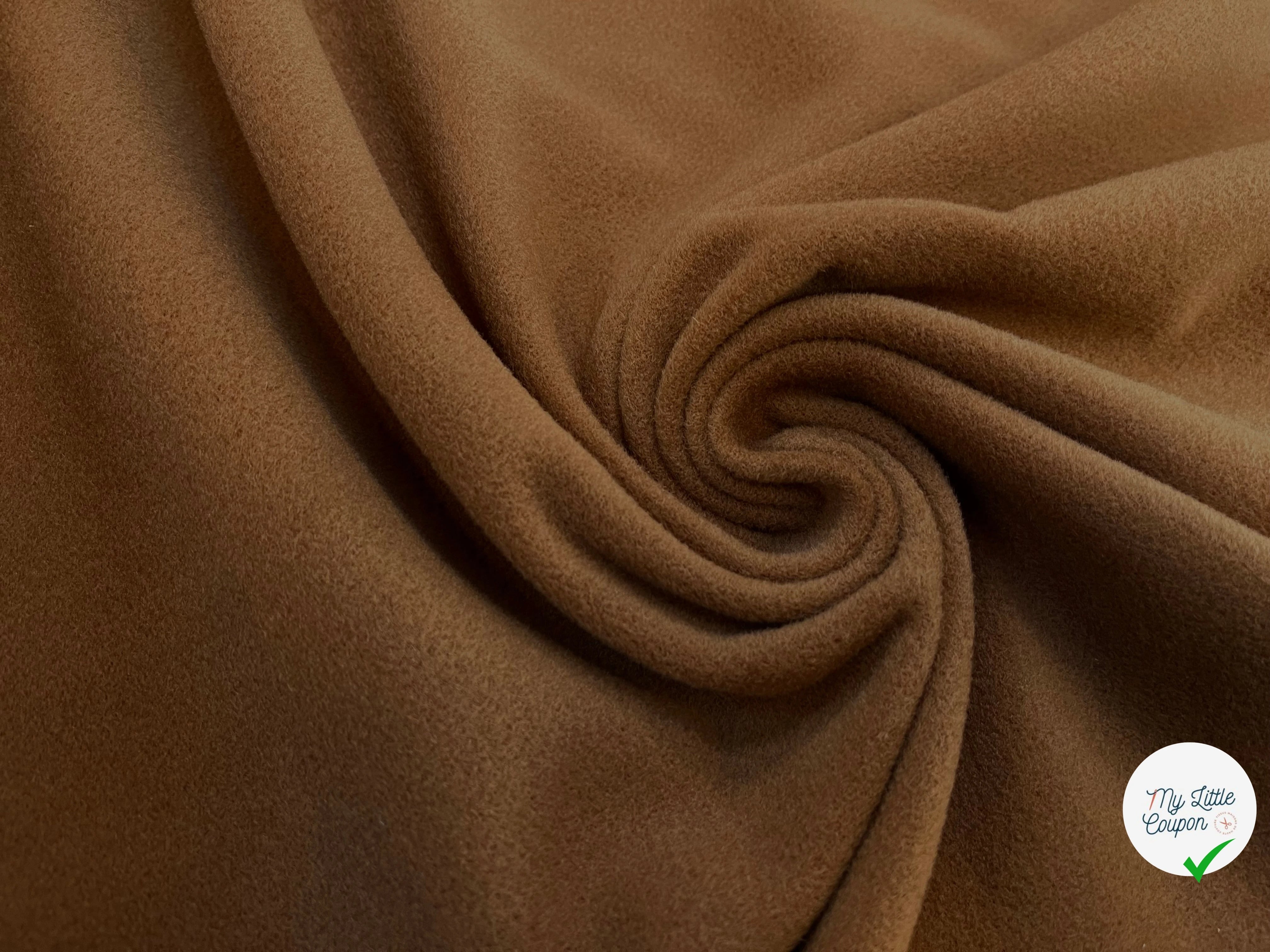 LAINAGE MANTEAU 20% CASHMERE MARRON CARAMEL - My Little Coupon