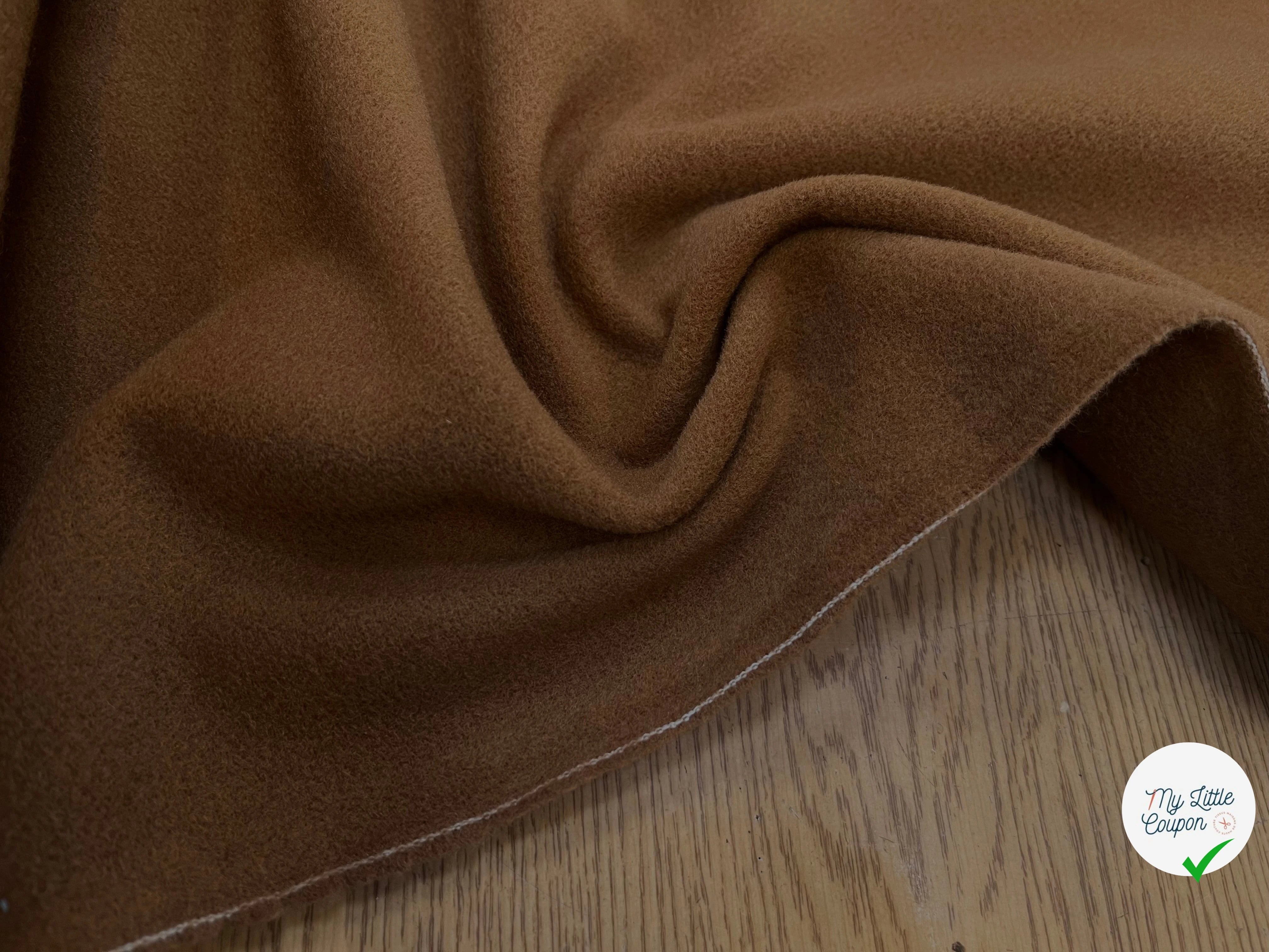 LAINAGE MANTEAU 20% CASHMERE MARRON CARAMEL - My Little Coupon