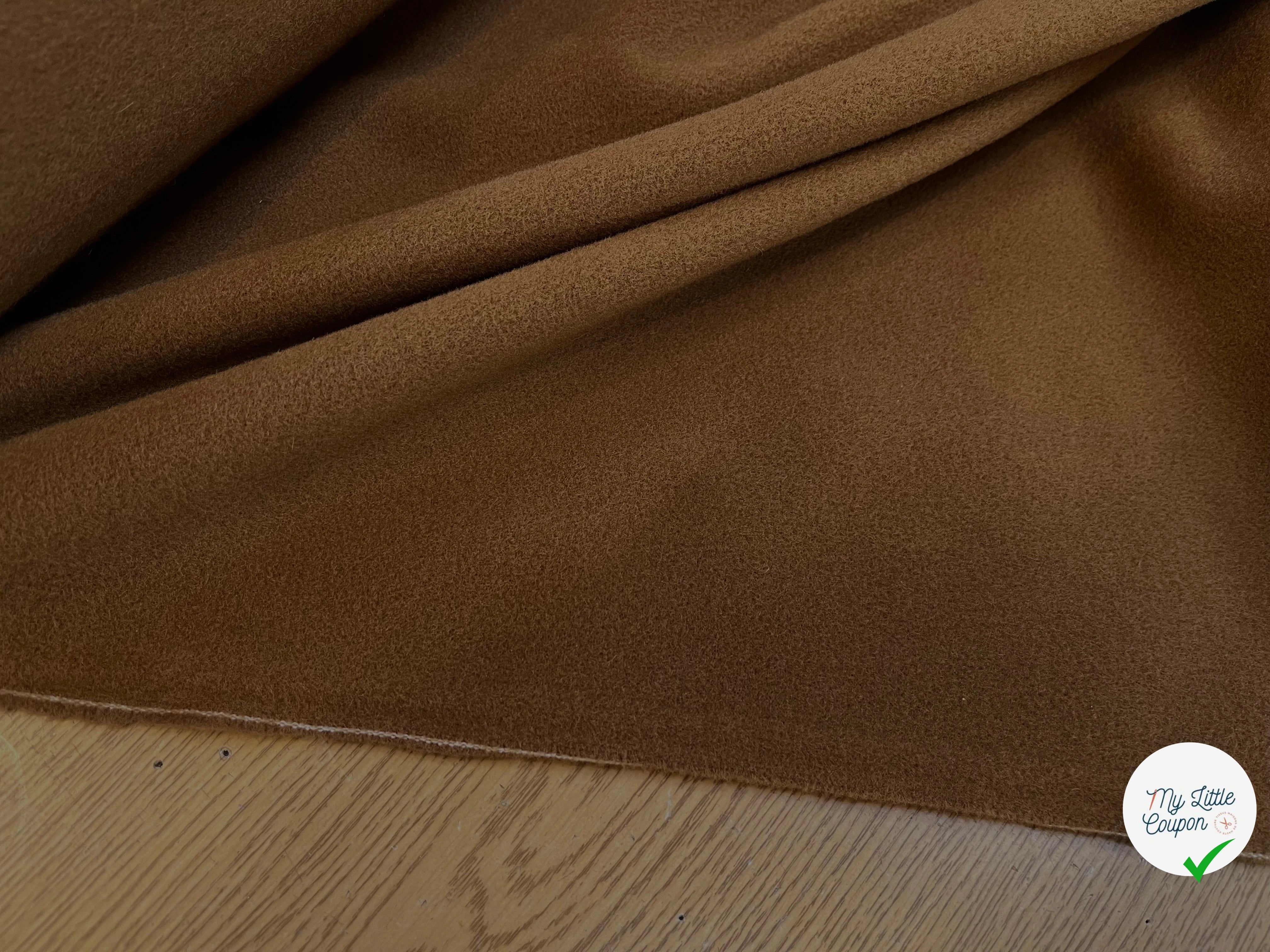 LAINAGE MANTEAU 20% CASHMERE MARRON CARAMEL - My Little Coupon