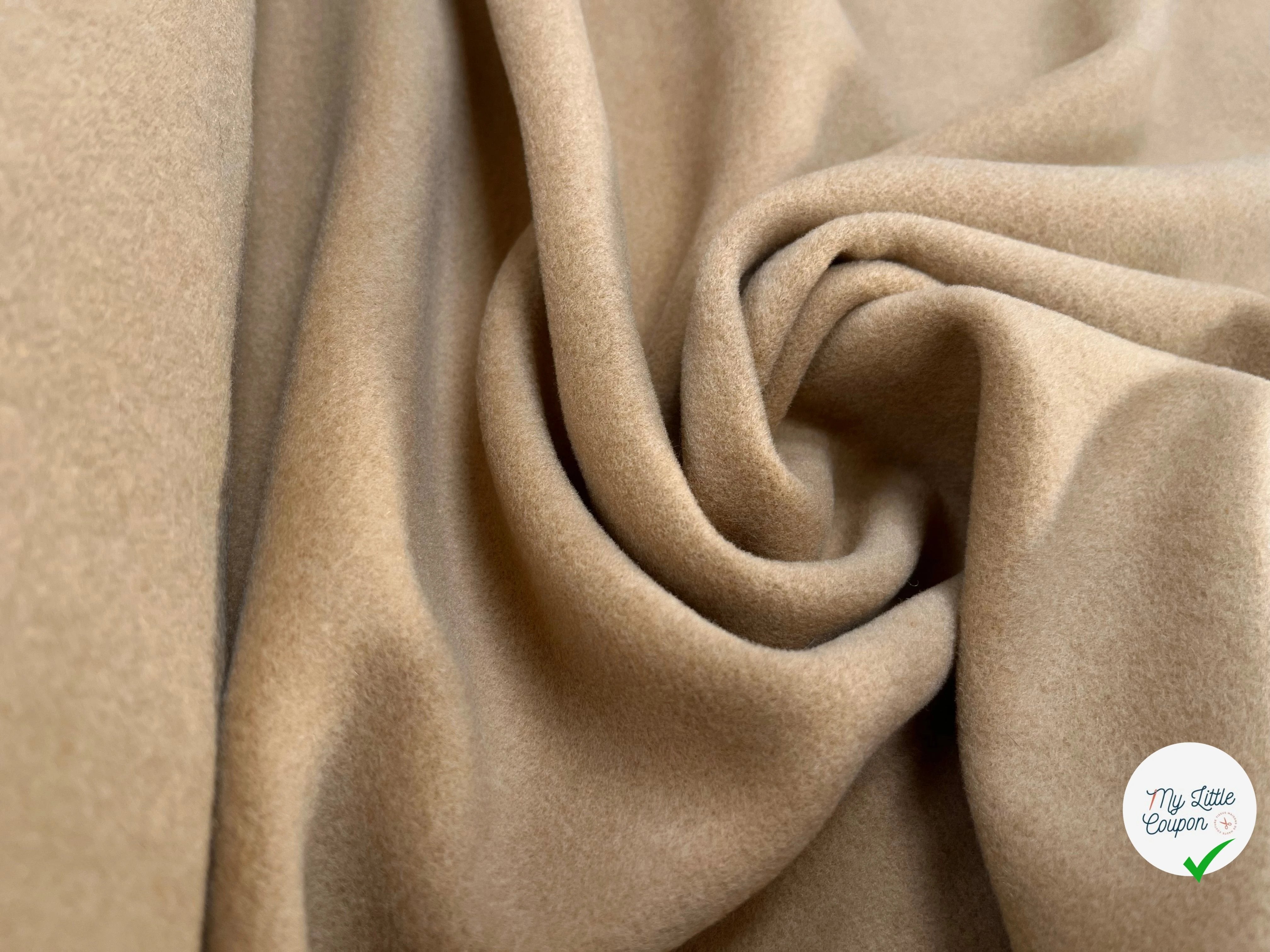 LAINAGE MANTEAU 65% CASHEMERE BEIGE FONCÉ - My Little Coupon