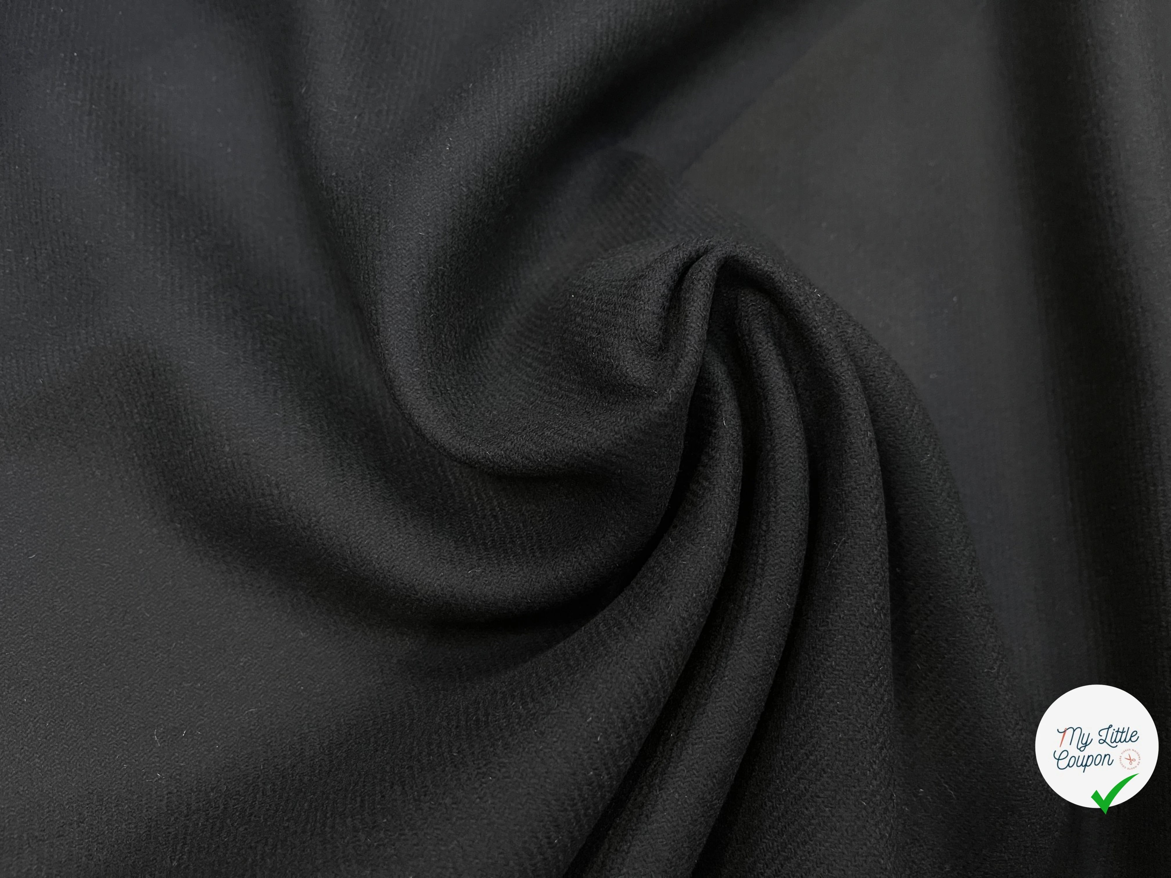 LAINAGE MANTEAU BLACK LOURD 152CM 100% LAINE - My Little Coupon