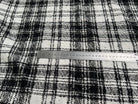 LAINAGE MANTEAU BOUCLETTE À CARREAUX BLANC ET NOIR - My Little Coupon